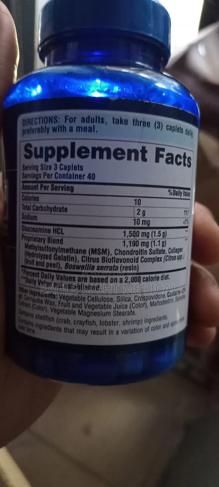 Puritans Pride Glucosamine Chondroitin  Msm