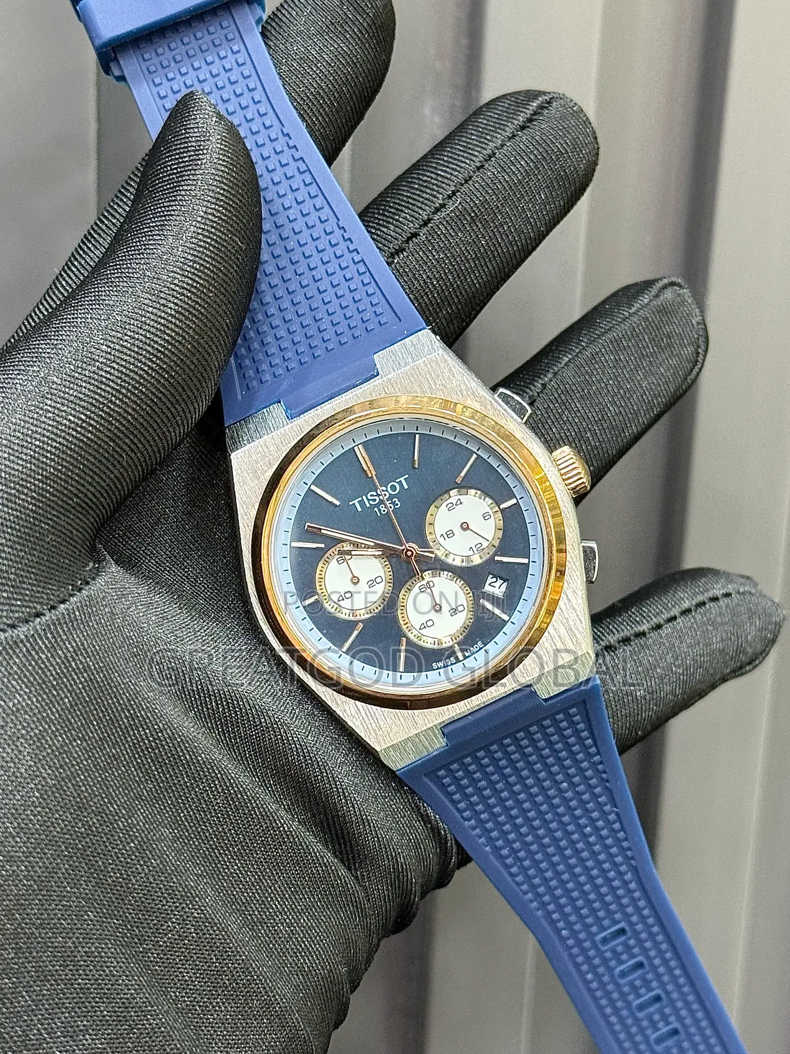 *Tissot Rubber* _Chronograph_ Wristwatch