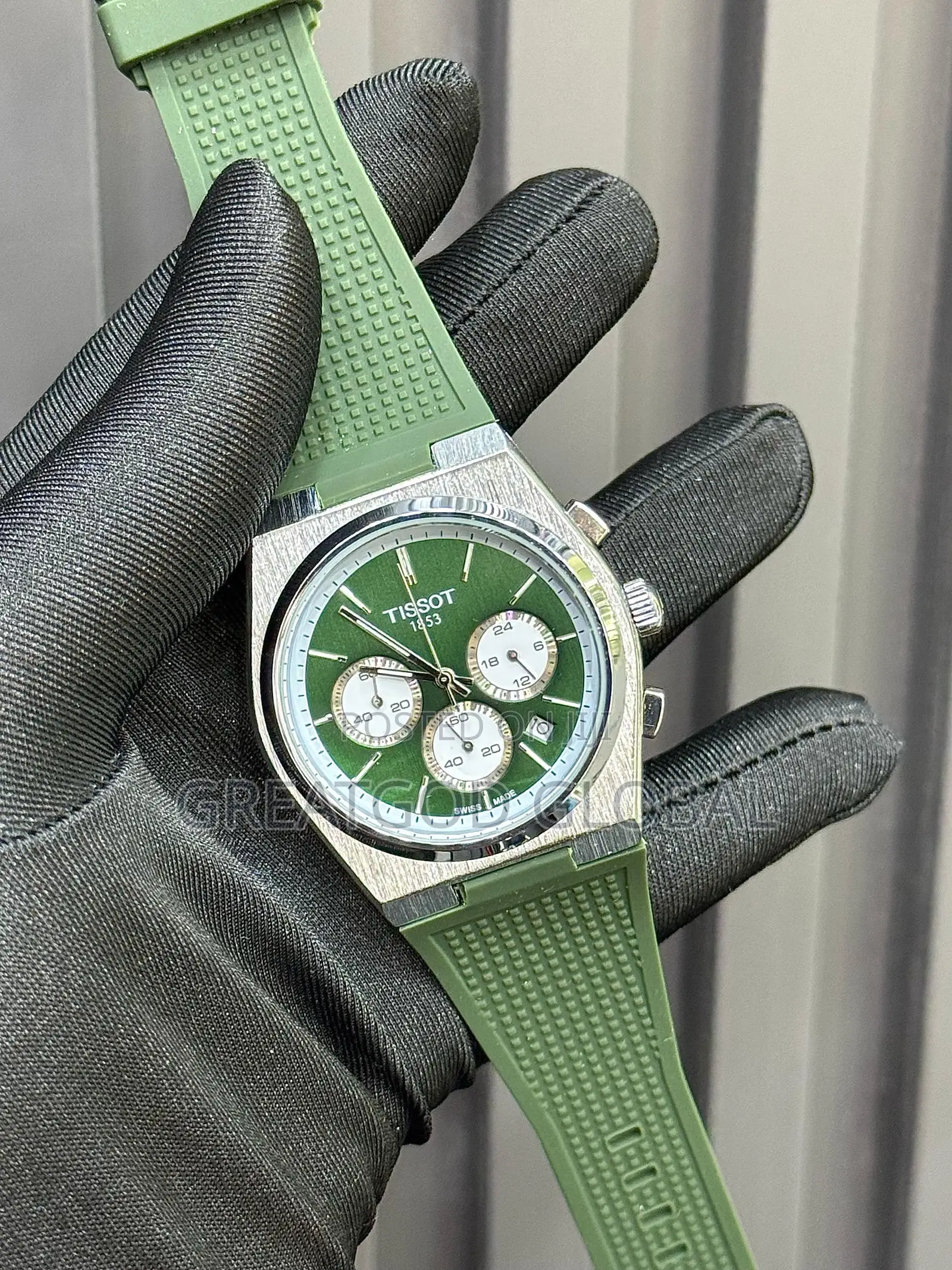 *Tissot Rubber* _Chronograph_ Wristwatch