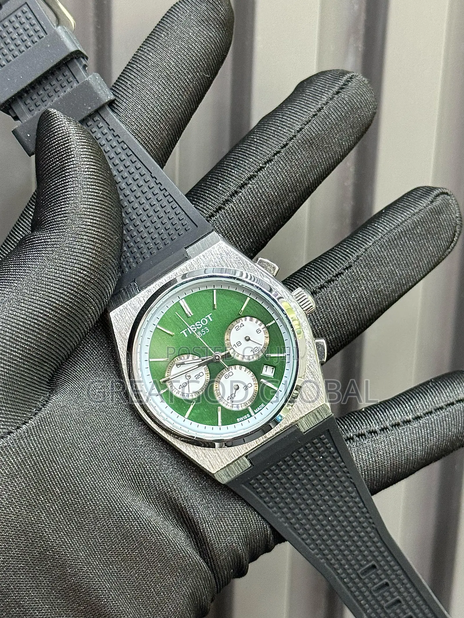 *Tissot Rubber* _Chronograph_ Wristwatch