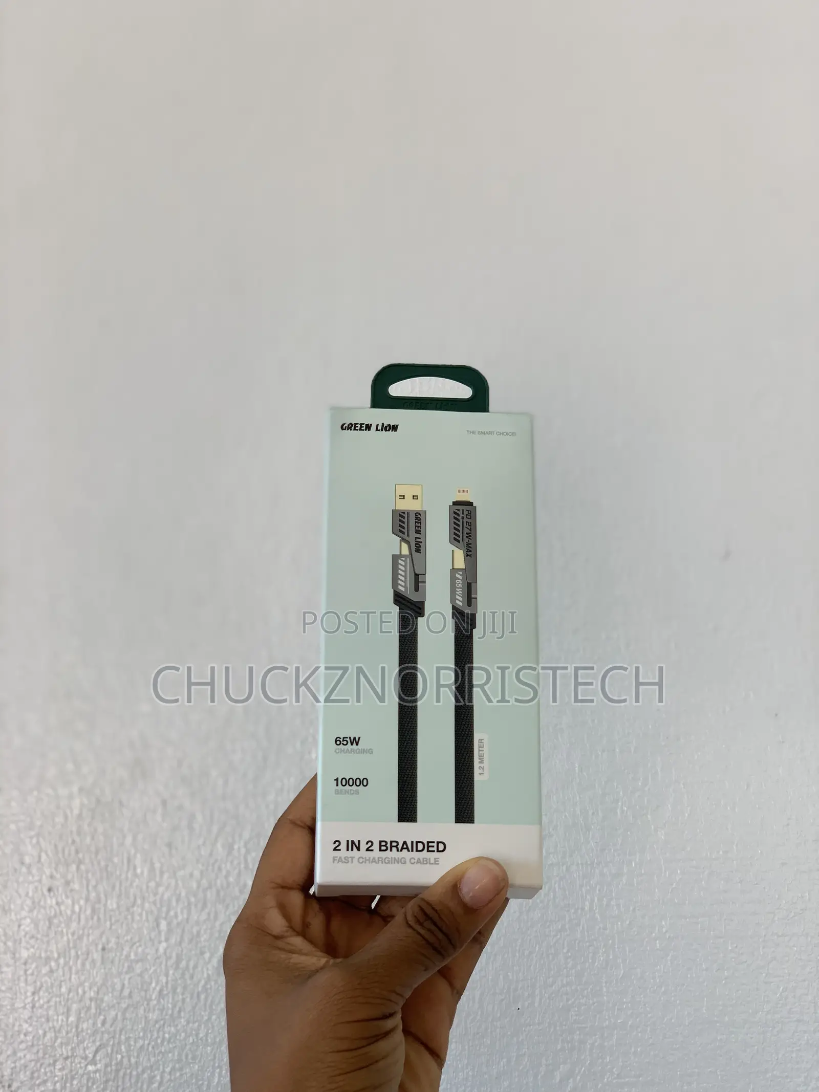 Green Lion 2 in 2 Braided Cable