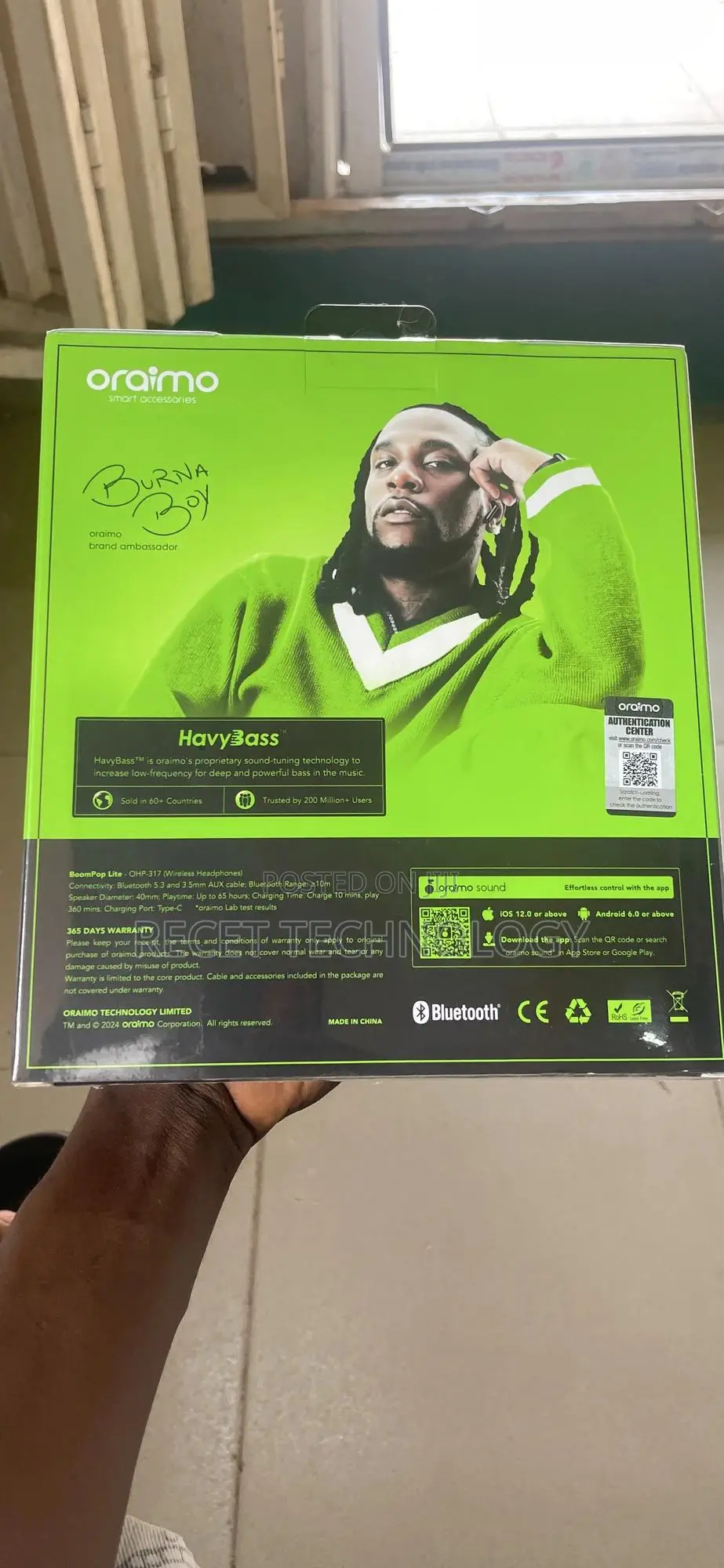 Oraimo Boompop Lite Headphone