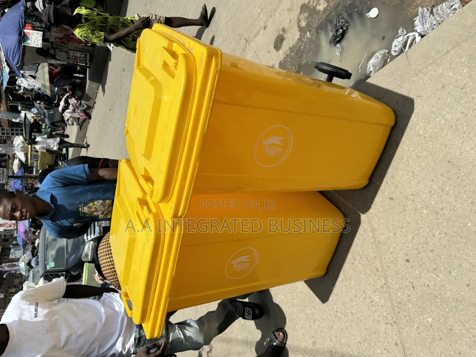 Yellow Waste Bin 240 Liters Imported