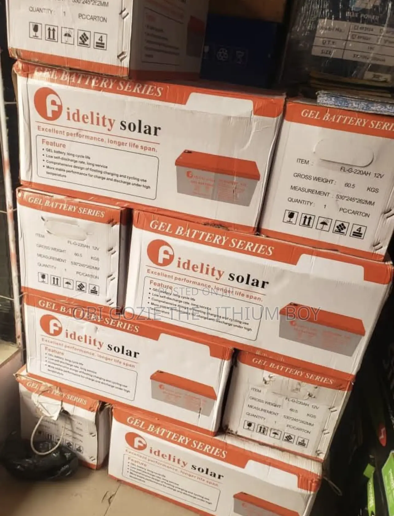 220ah 12v Felicity Dry Cell Battery Presently