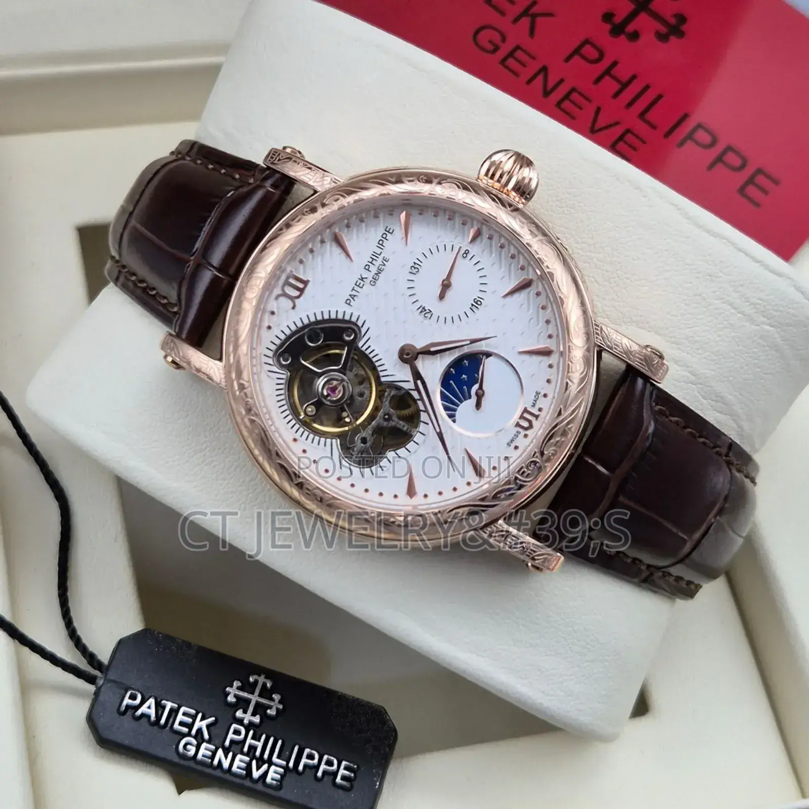 Patek Philippe Auto ✅ Original Leather Strap