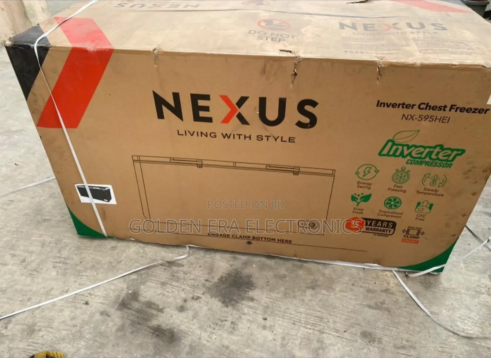 Nexus Double Door Inverter Freezer 600litrs