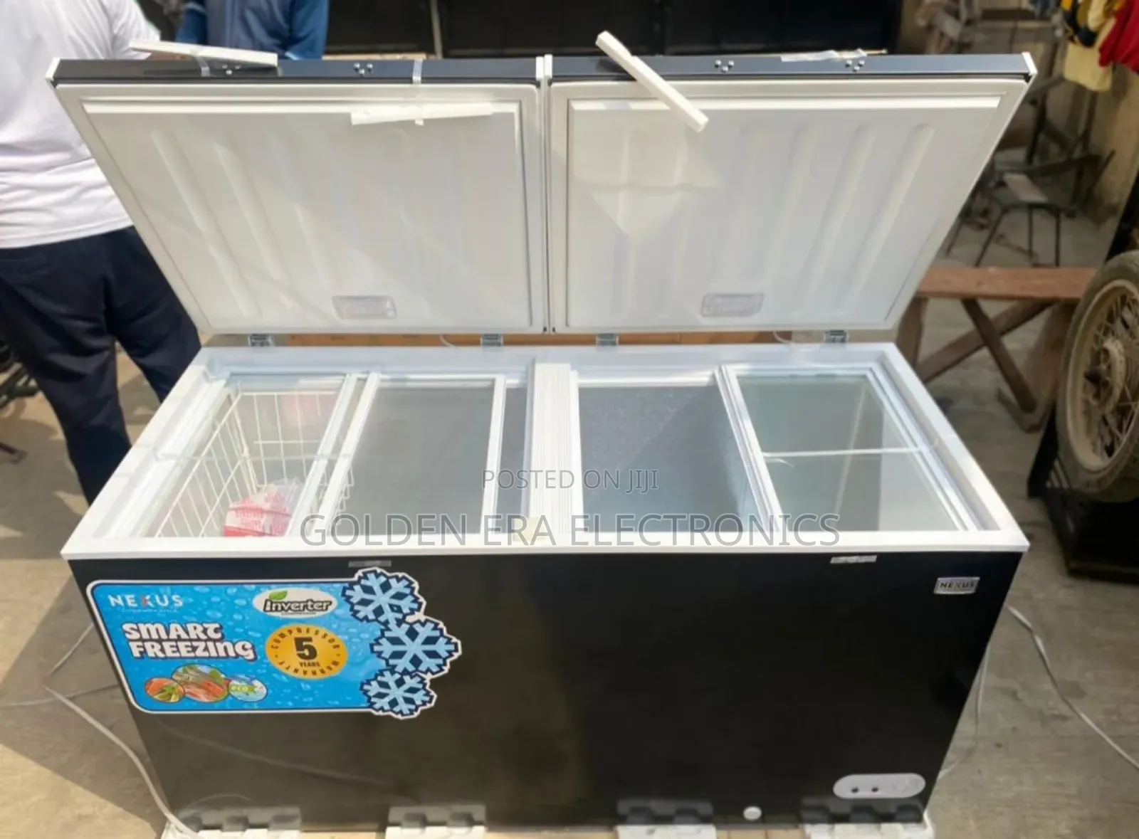 Nexus Double Door Inverter Freezer 600litrs