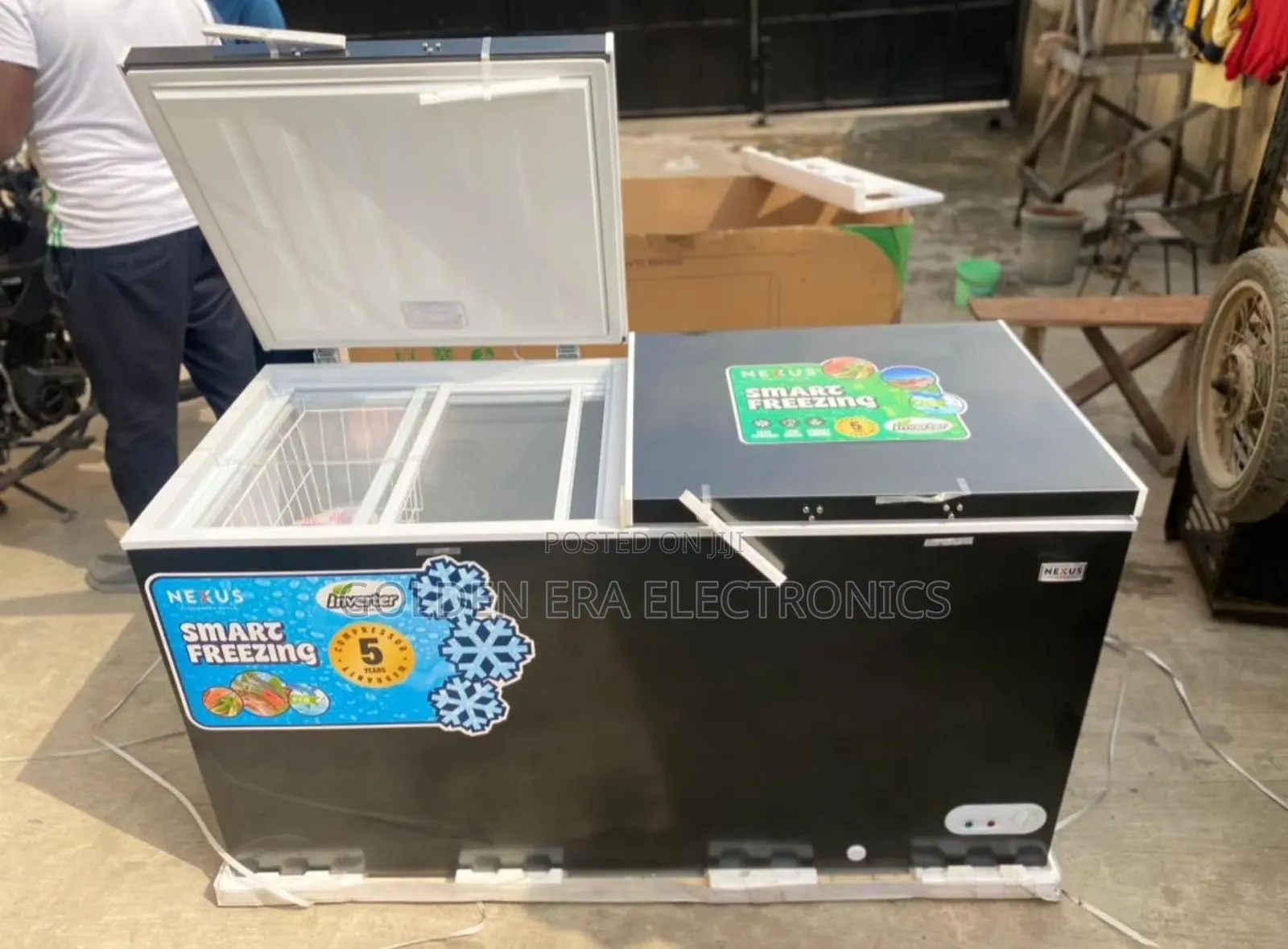 Nexus Double Door Inverter Freezer 600litrs
