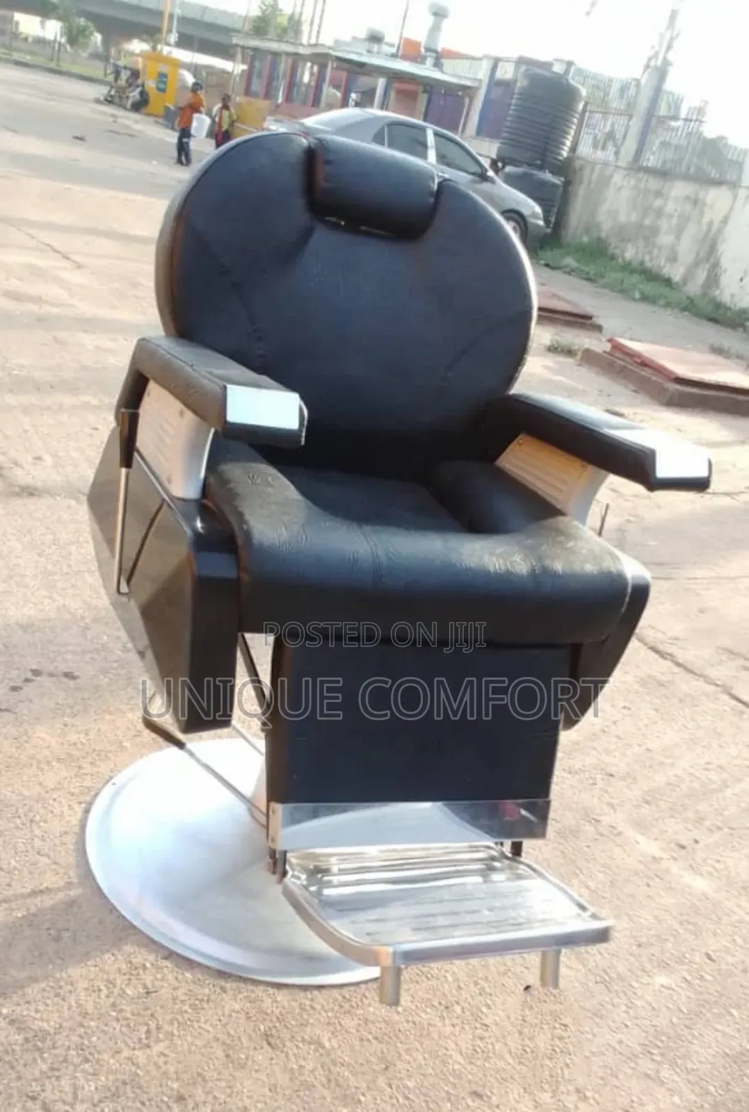 Imported Executive Recliner Rolling Barber Chair