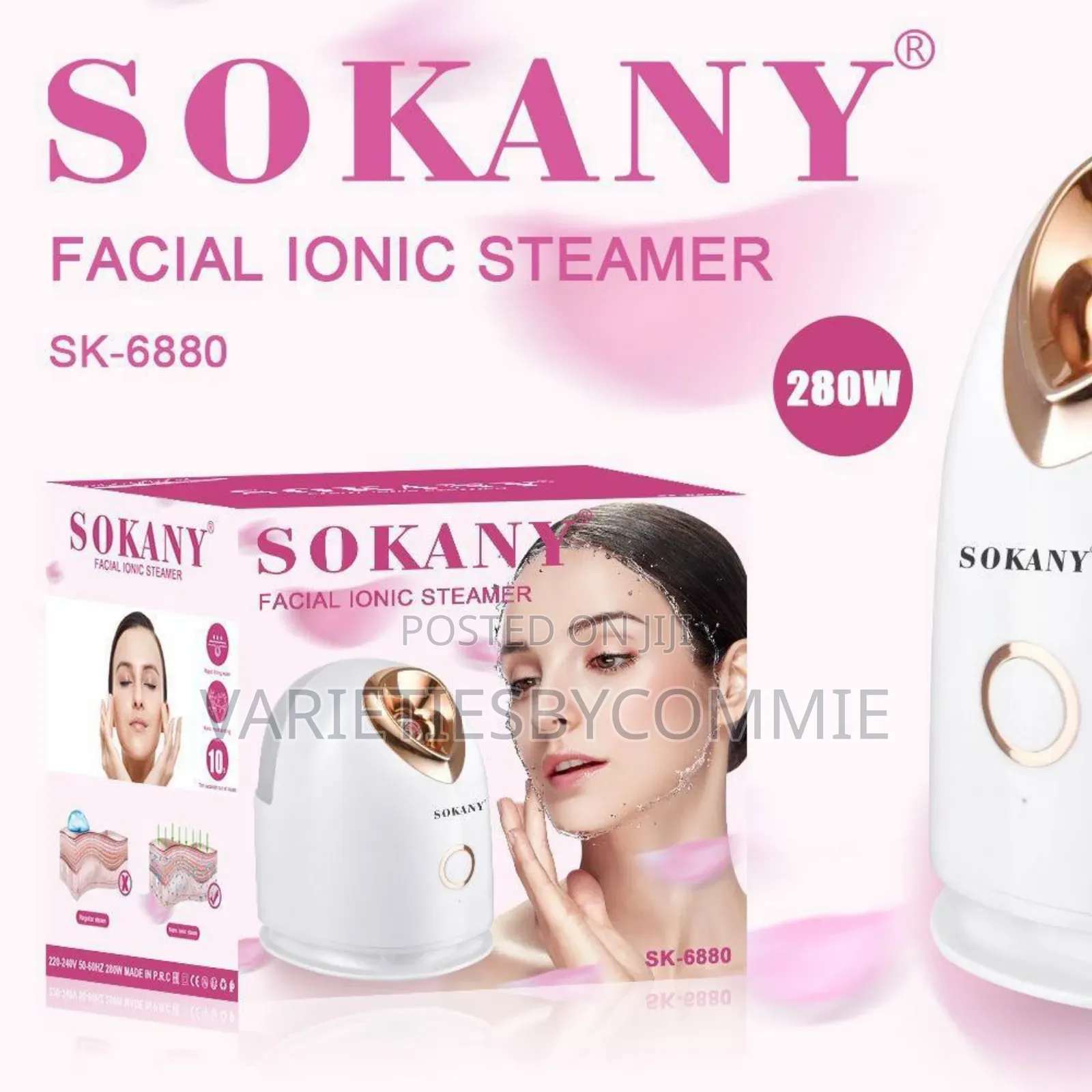 Sokany Facial Ionic Steamer (280w)