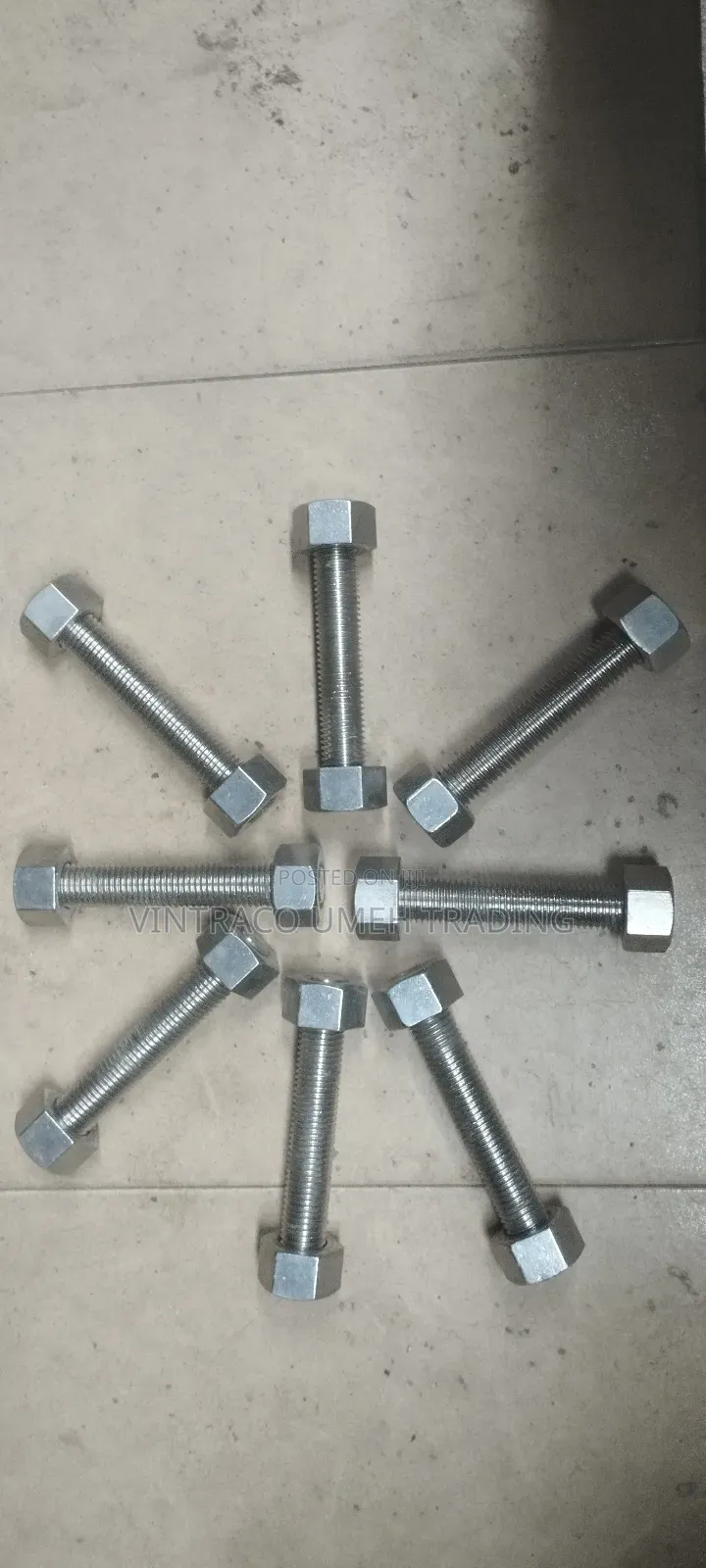 7/8 X 150mm Stainless Steel Stud Bolt and Nuts