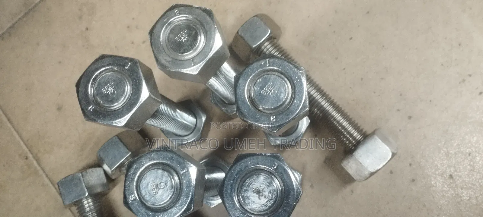 7/8 X 150mm Stainless Steel Stud Bolt and Nuts