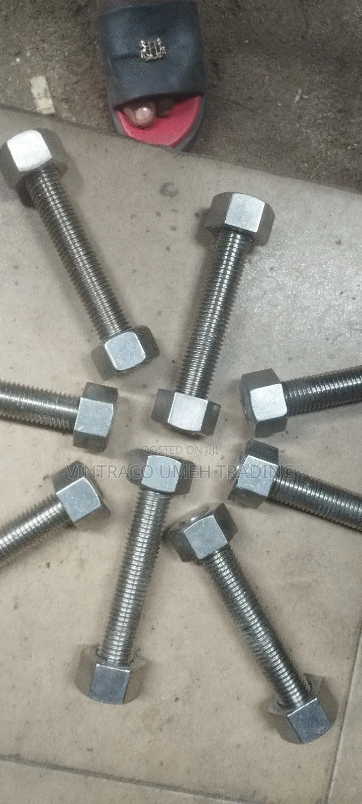 7/8 X 150mm Stainless Steel Stud Bolt and Nuts