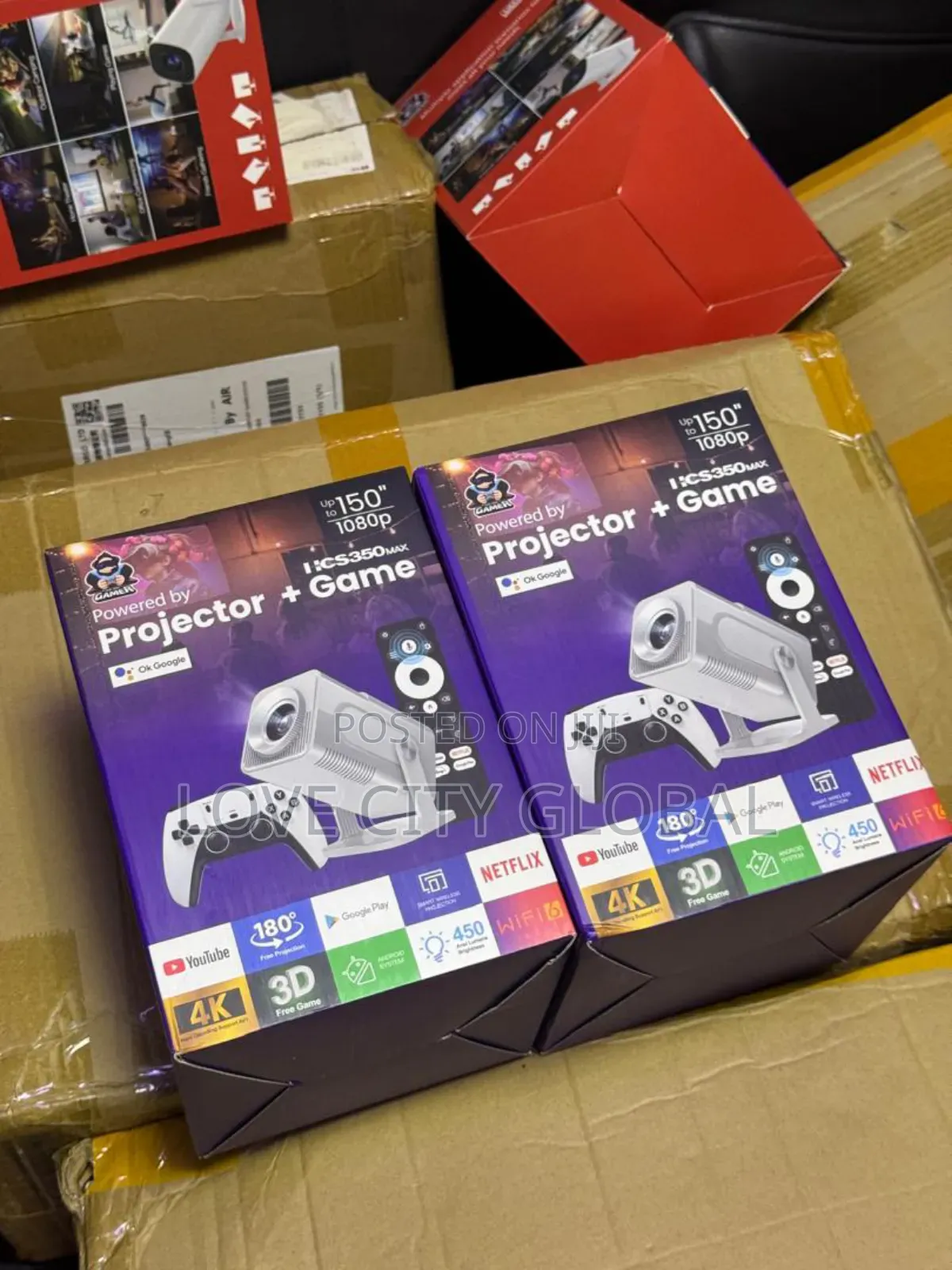 Hcs350max Gaming Home Theatre Projector Wifi Android11