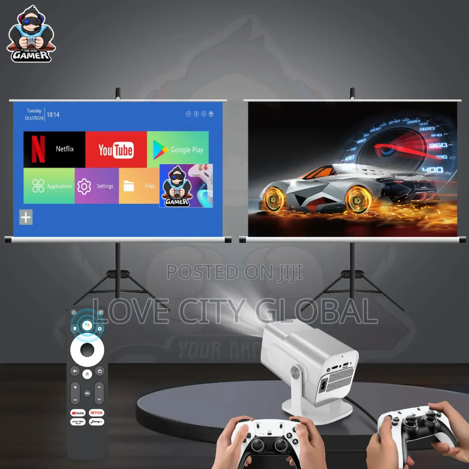 Hcs350max Gaming Home Theatre Projector Wifi Android11