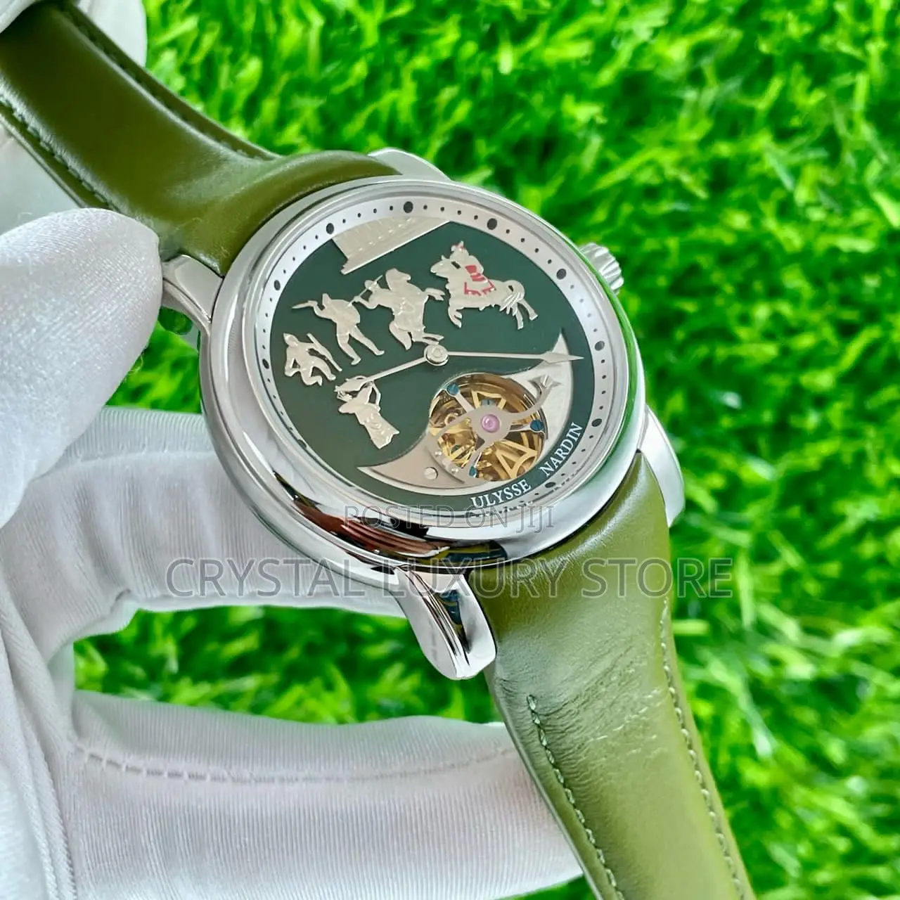 Ulysse Nardin Quality Men Genuine Leather Wristwatch