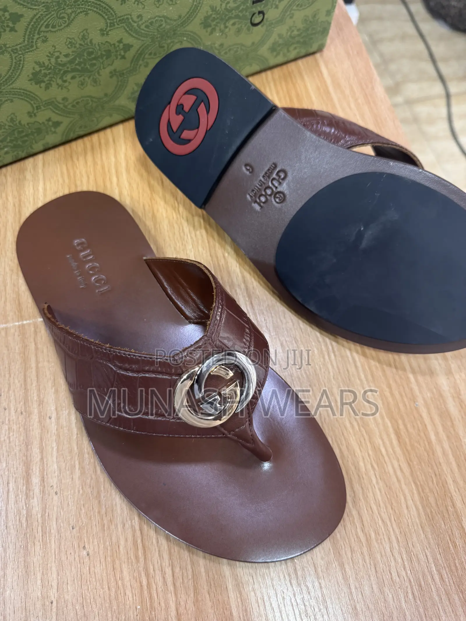 Original Italian Leather Gucci Slippers,Nationwide Delivery