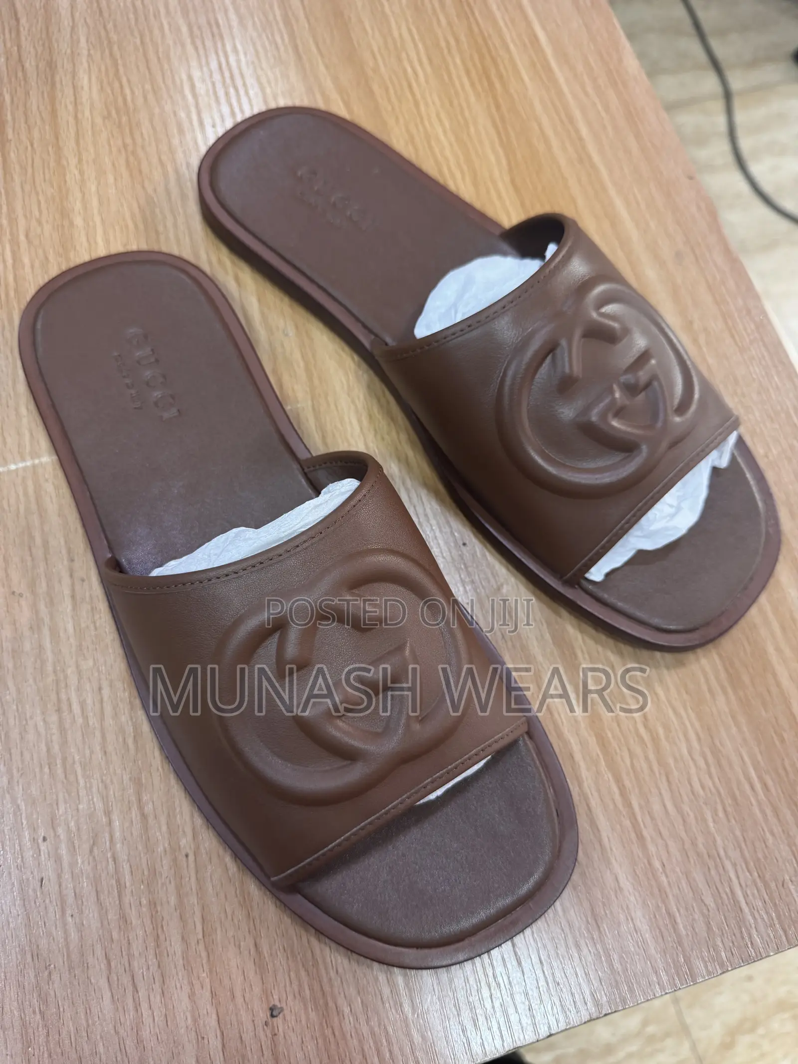Italian Leather Gucci Slipers