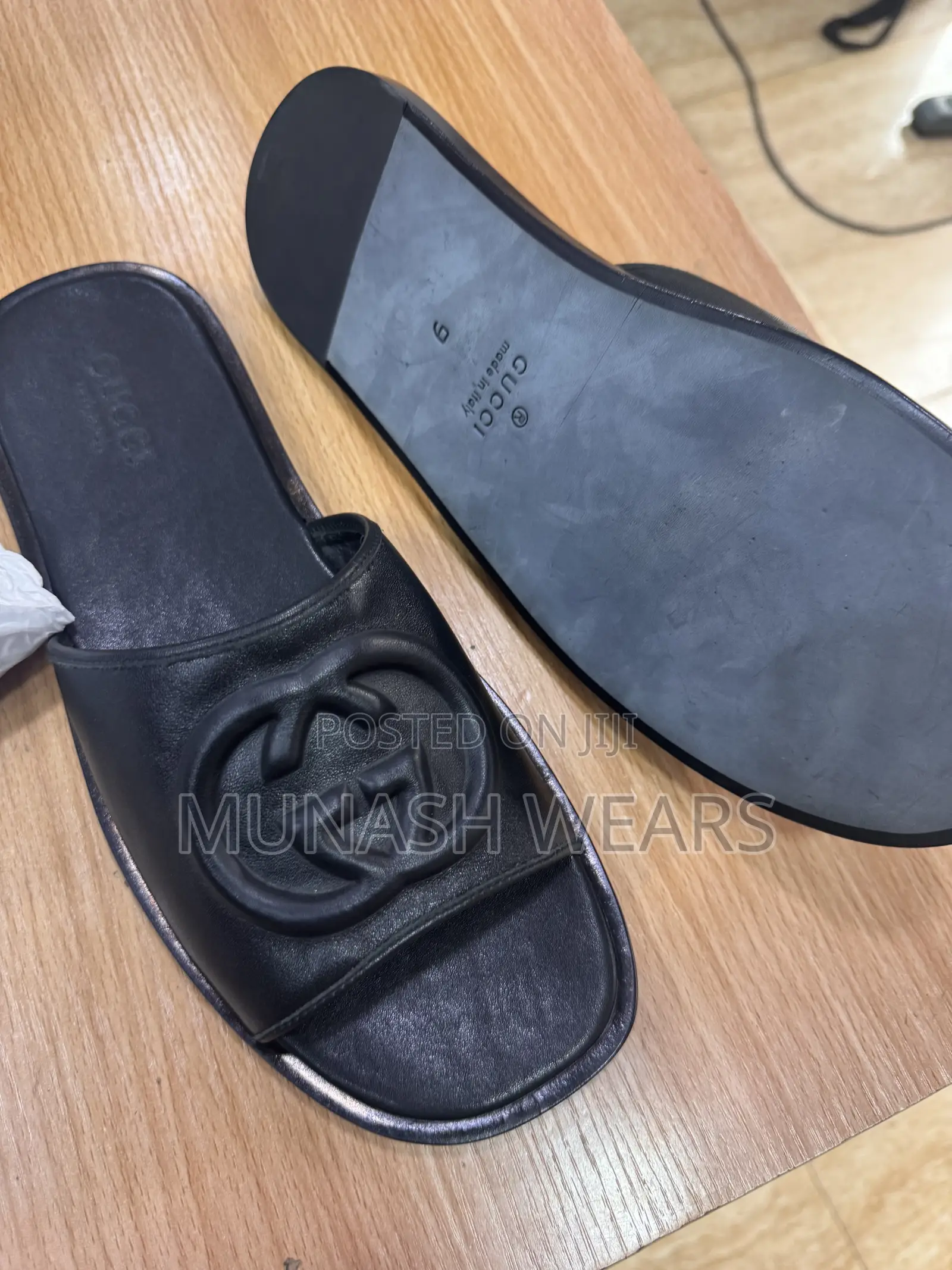 Italian Leather Gucci Slipers