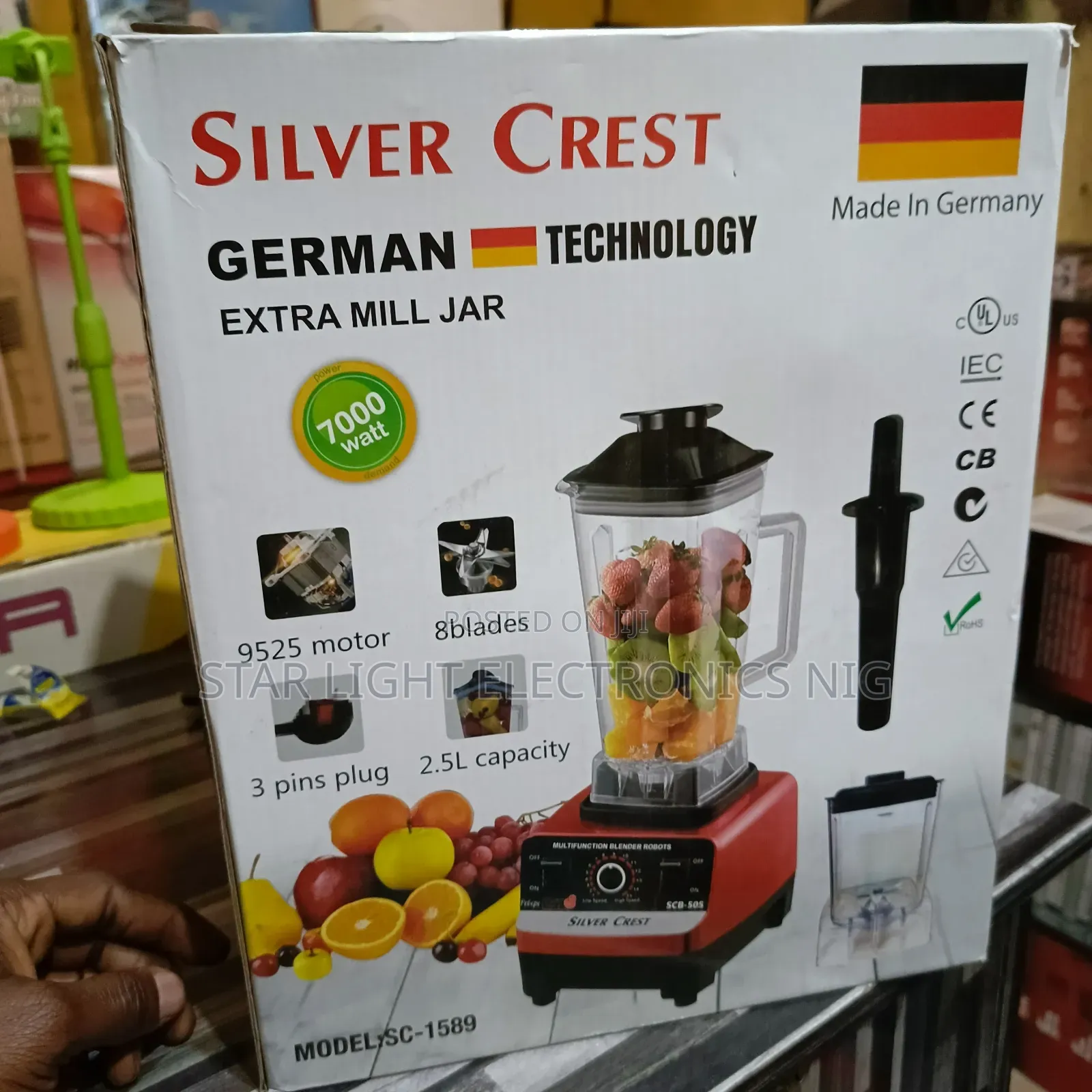 Silver Blender 3 Liters