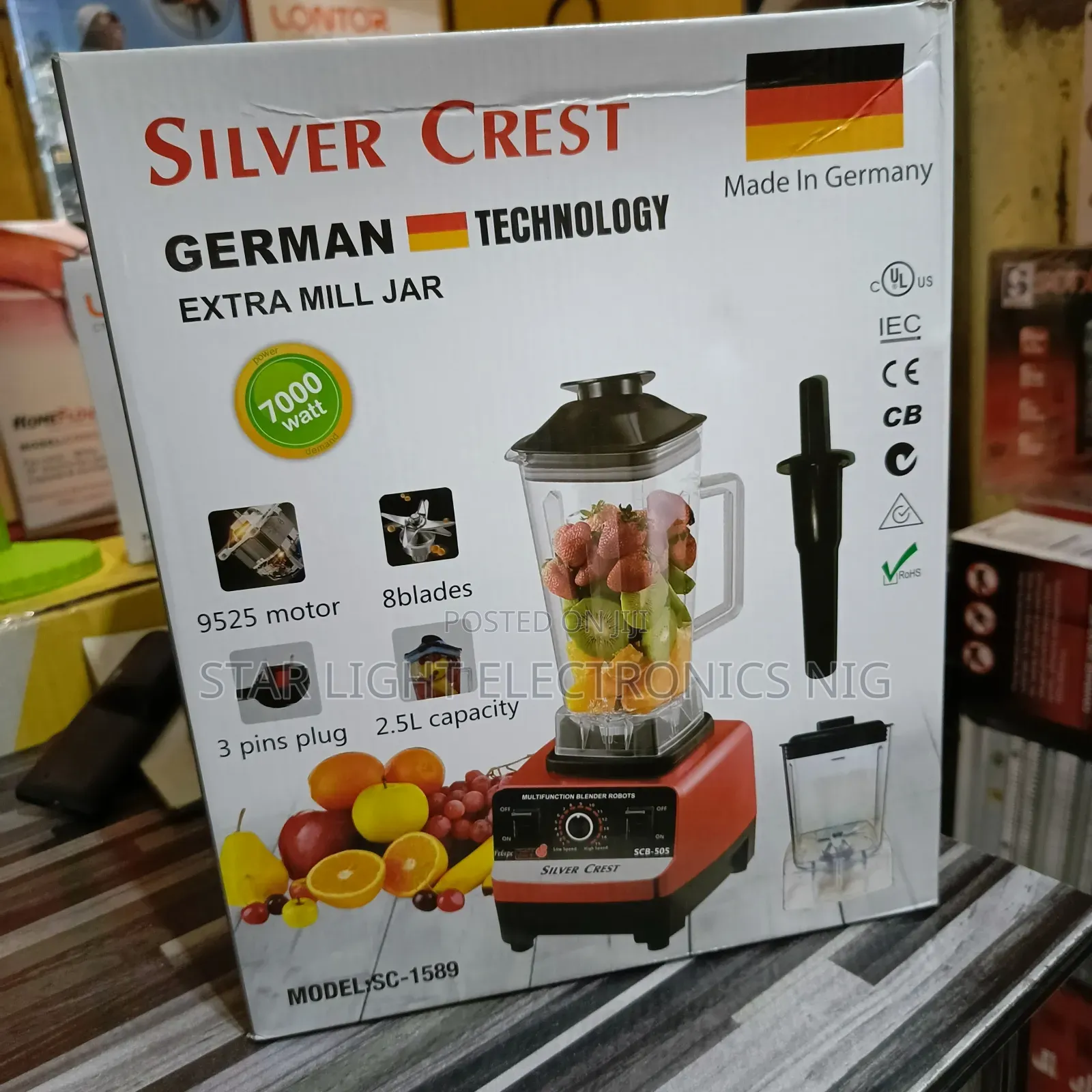 Silver Blender 3 Liters