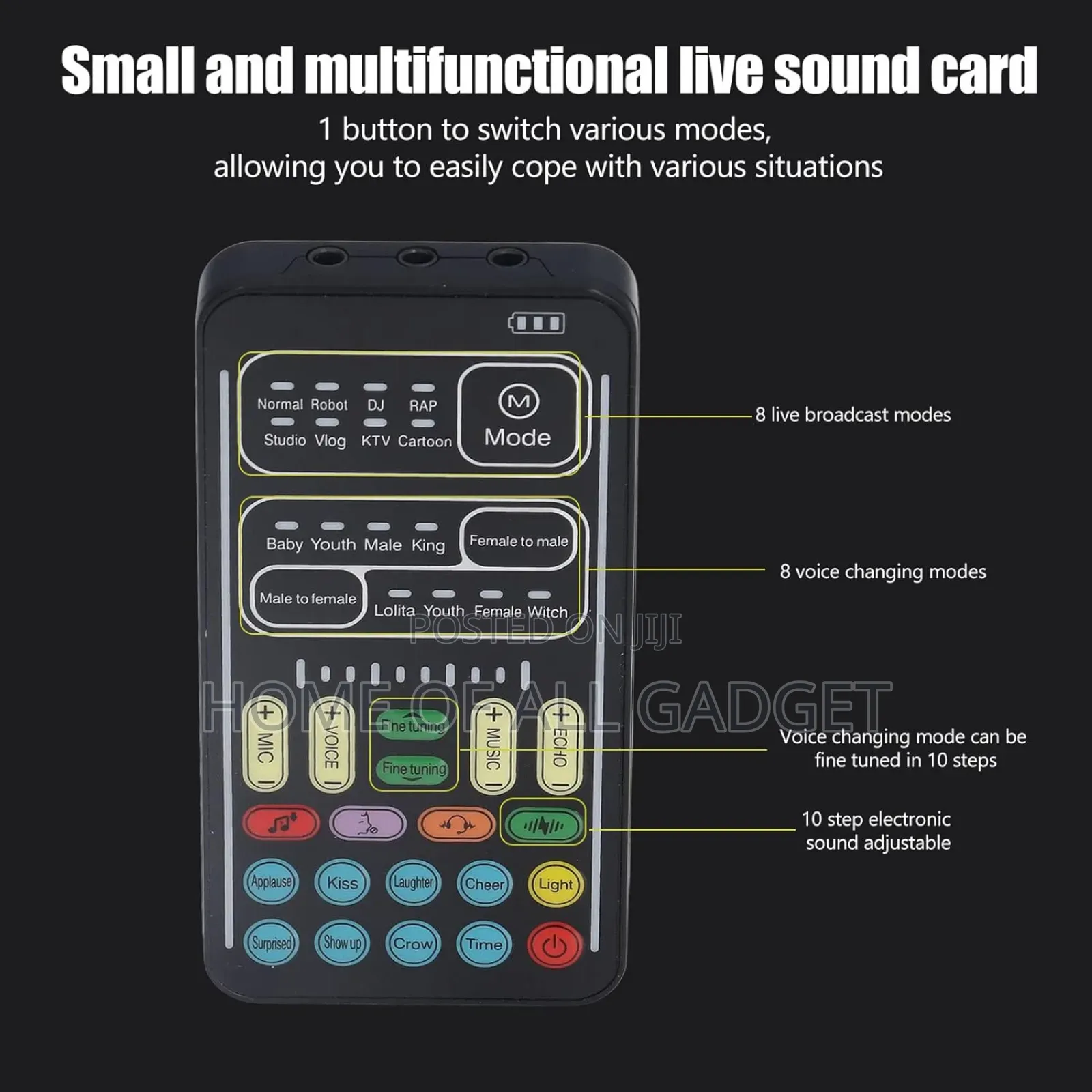 Voice Changer Device From Female to Male or Male to Female,