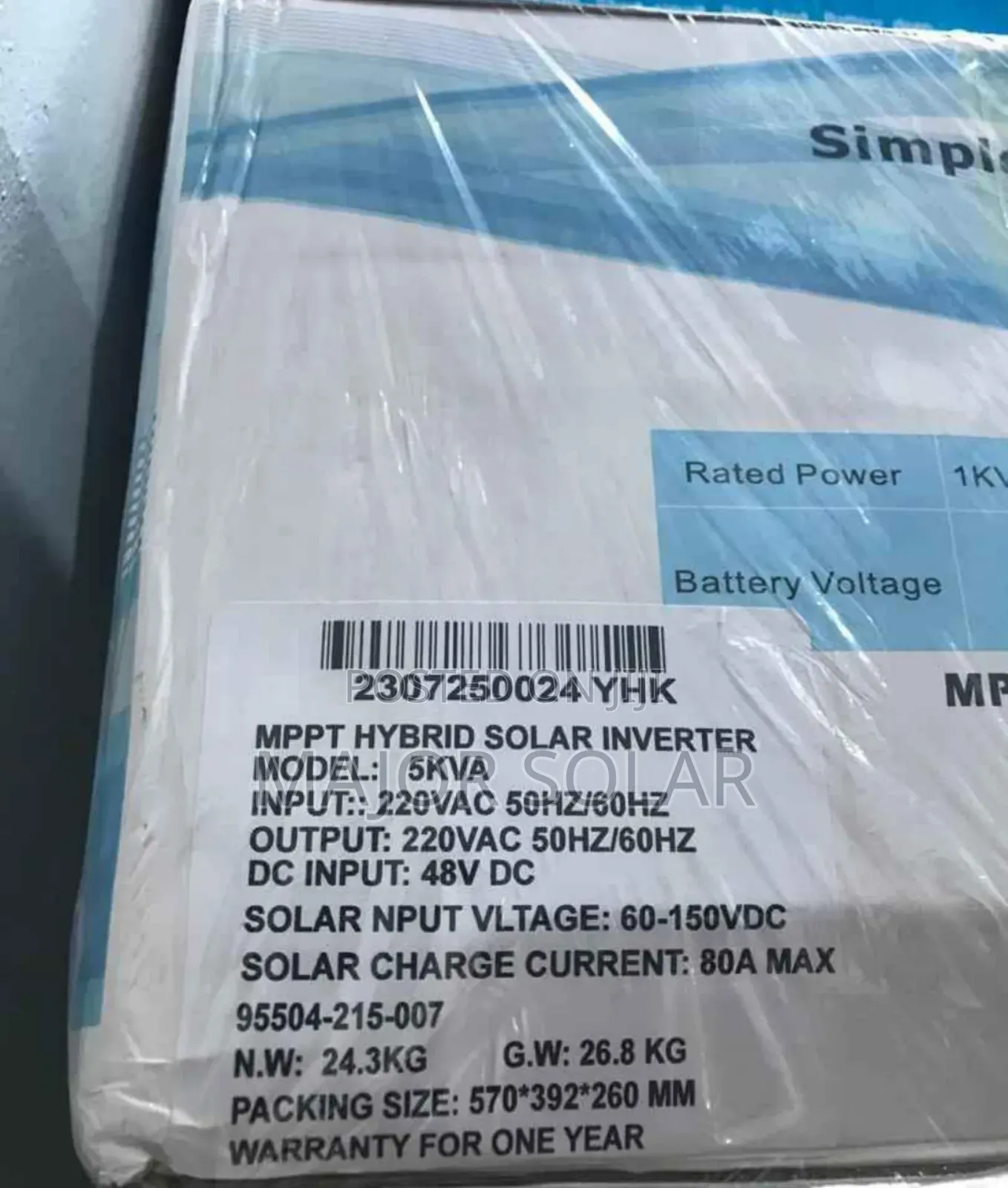 Yohako 5kva Hybrid