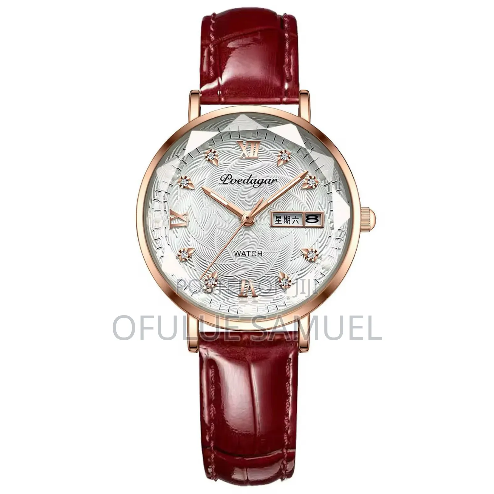 Female Leather Poedagar Wristwatch
