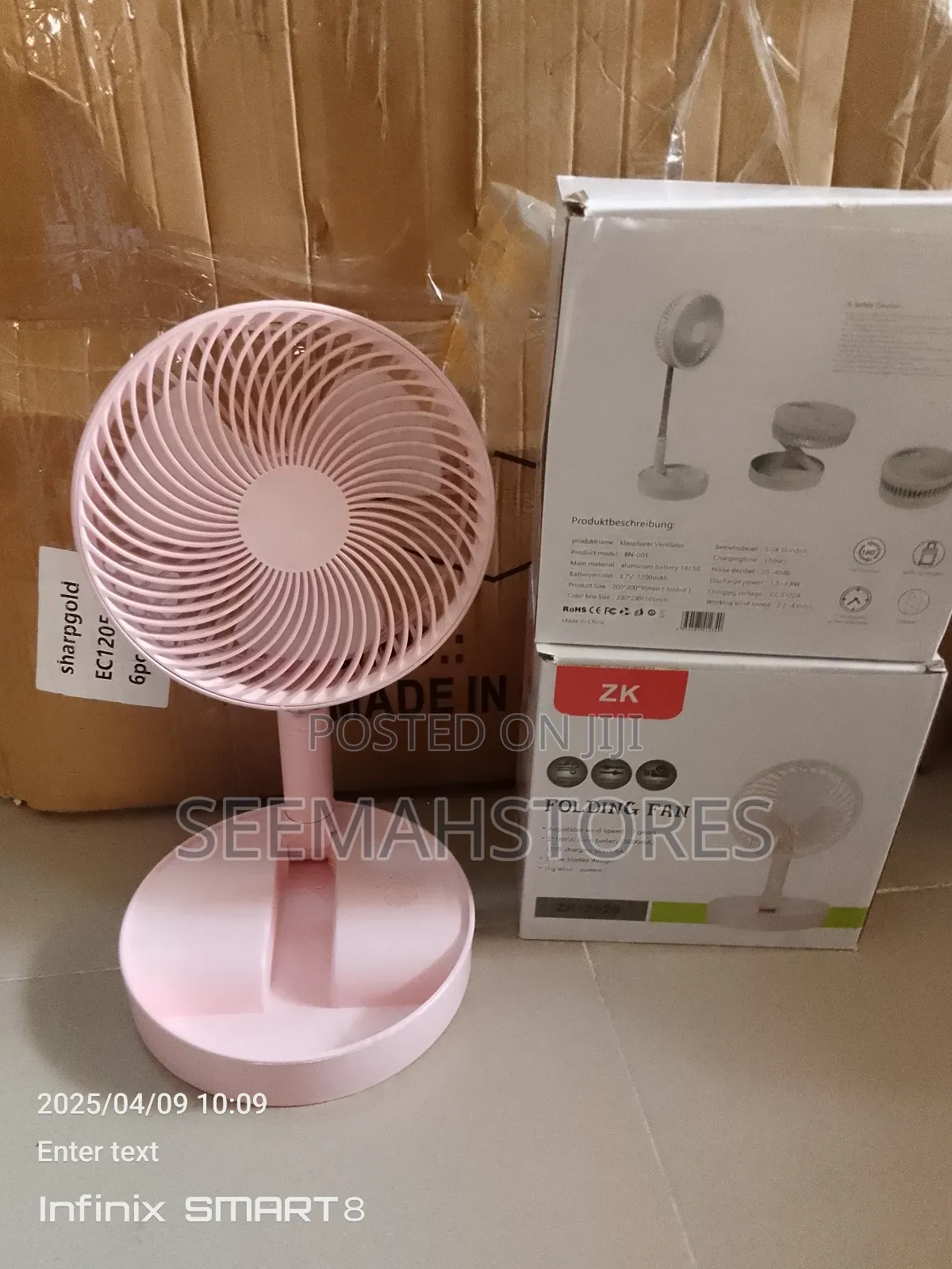 Rechargable Fan