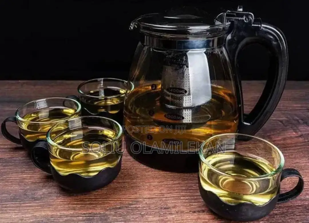 5pcs Glass Coffee/Teapot Set