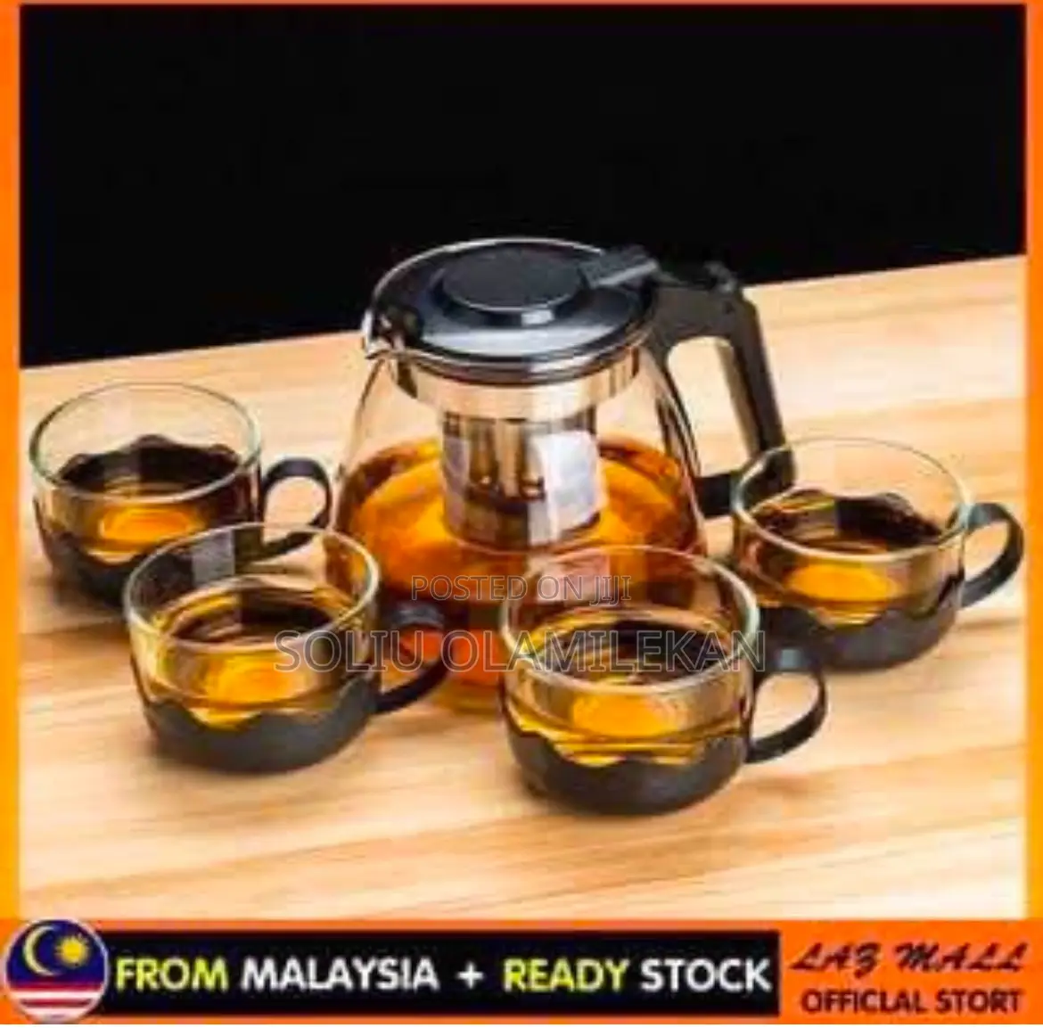 5pcs Glass Coffee/Teapot Set