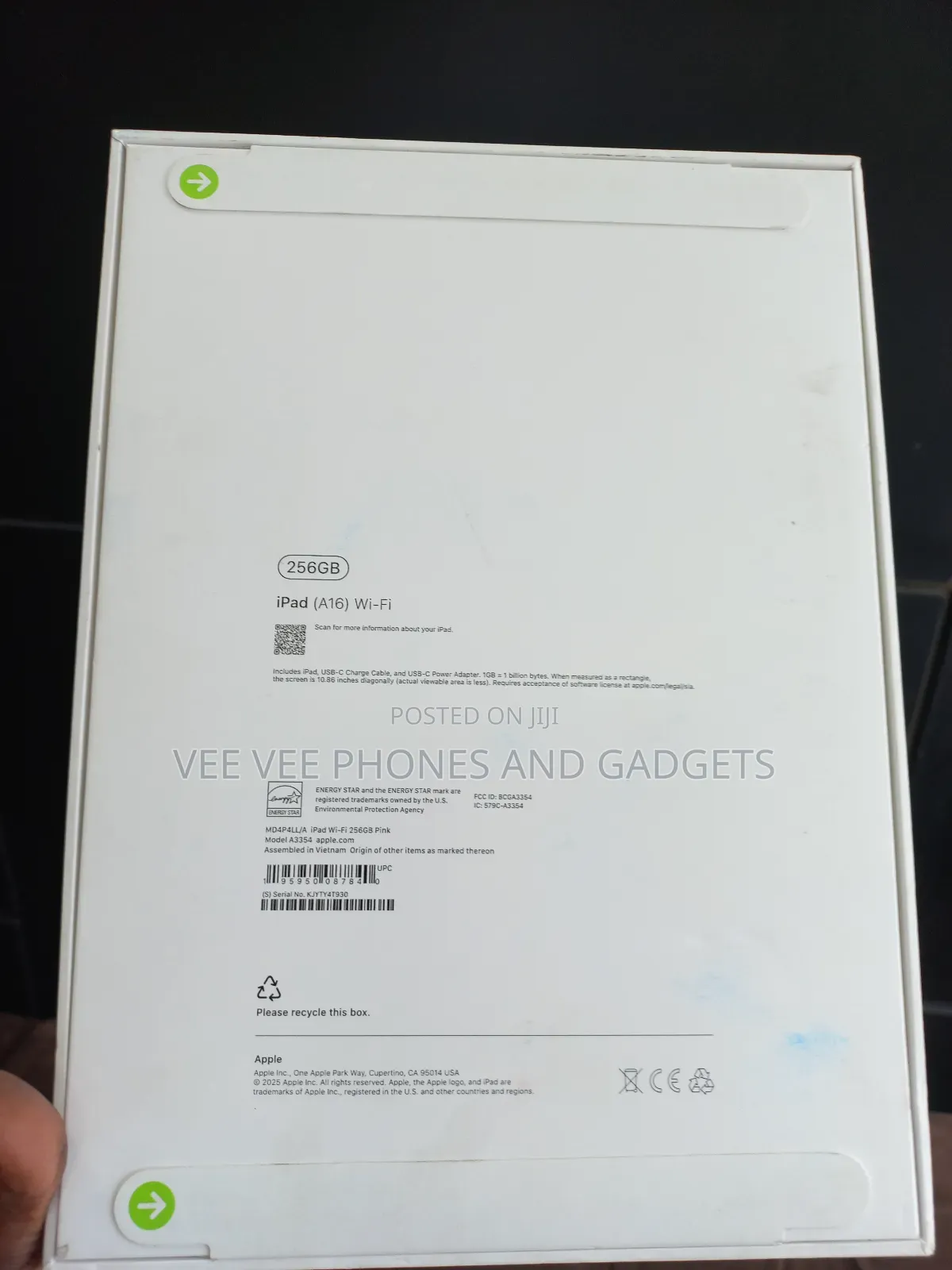 New Apple iPad (2025) 256 GB Pink