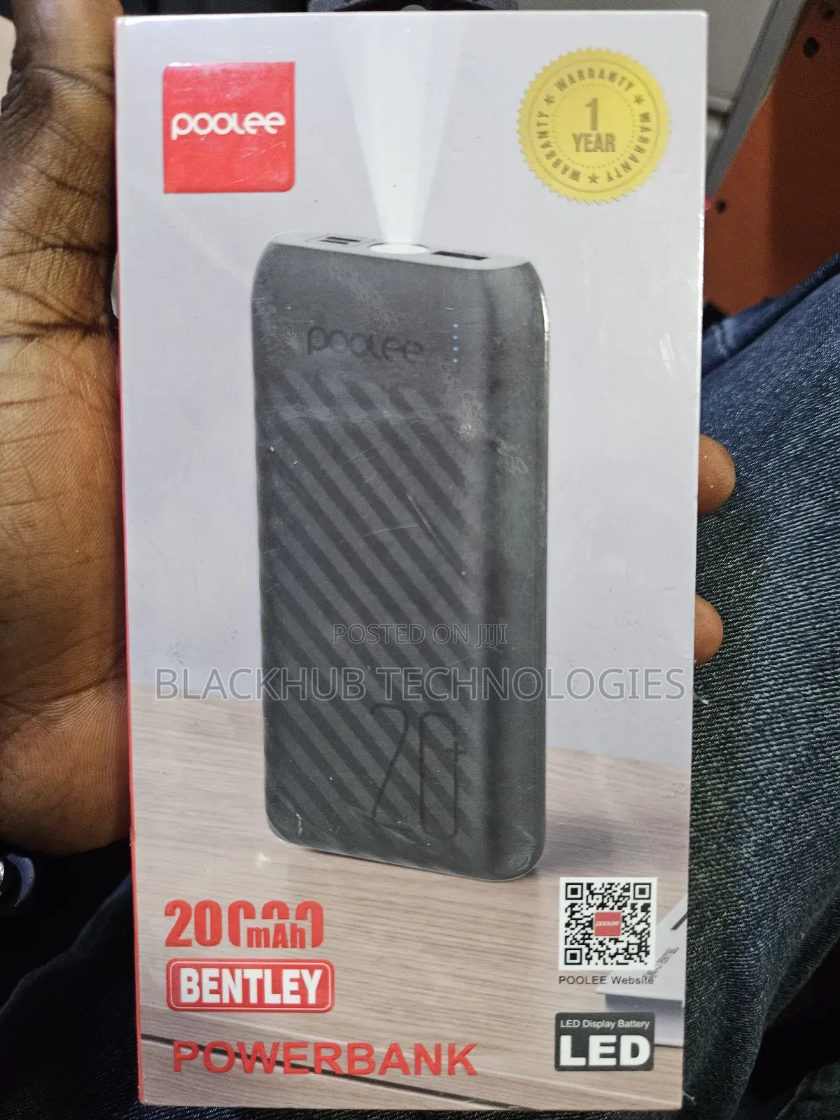 Poolee 20000mah Powerbank Bentley With Led Battery Display
