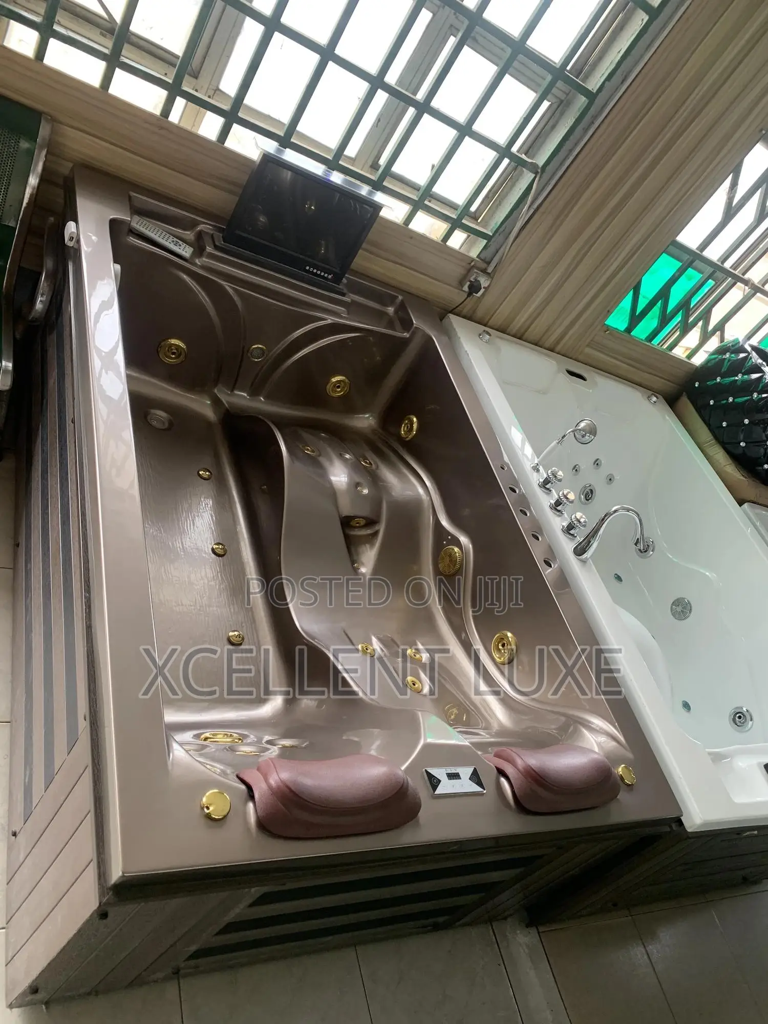 Outdoor/Indoor Spa Jacuzzi Bathtub With Tv