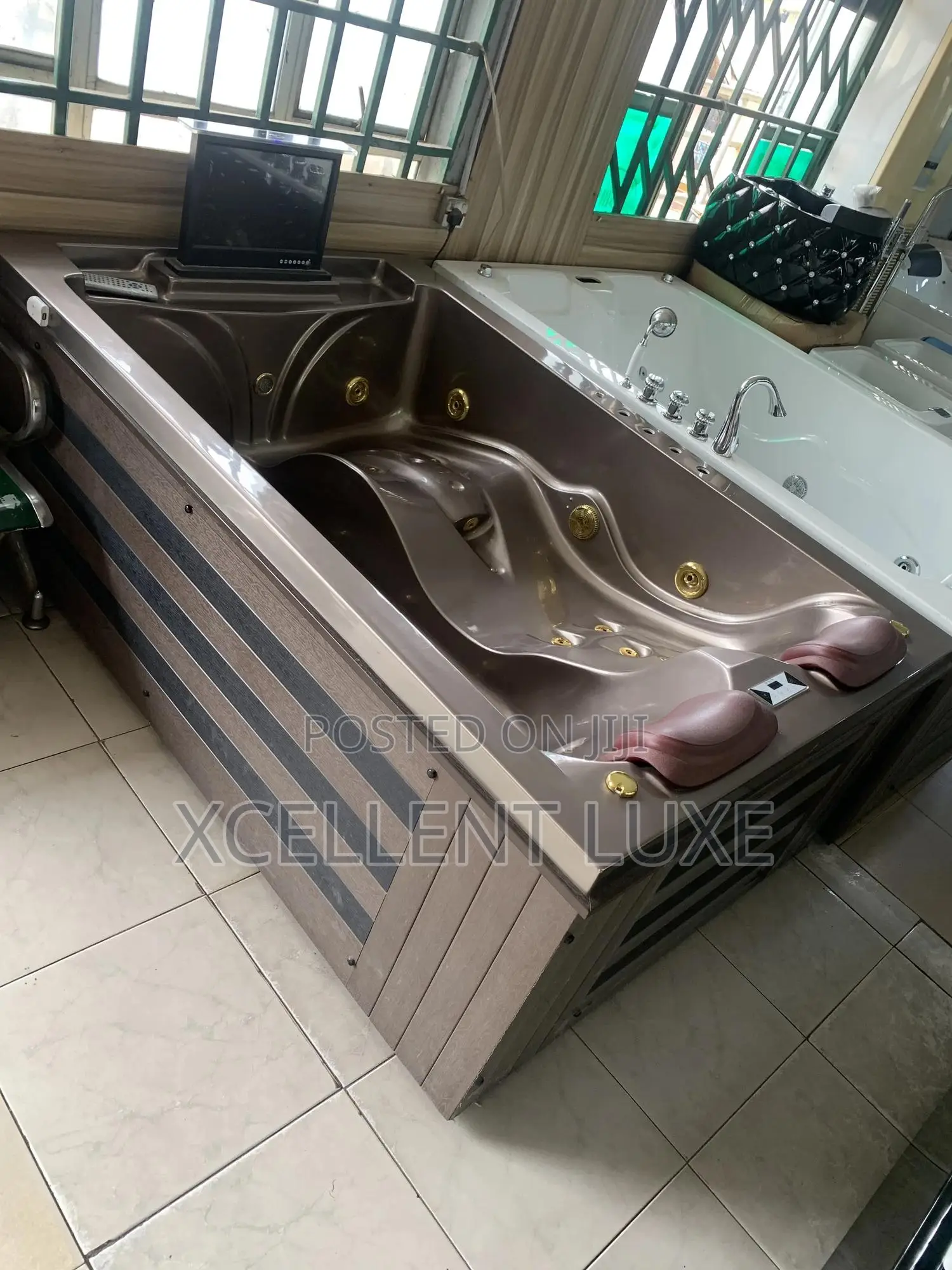 Outdoor/Indoor Spa Jacuzzi Bathtub With Tv