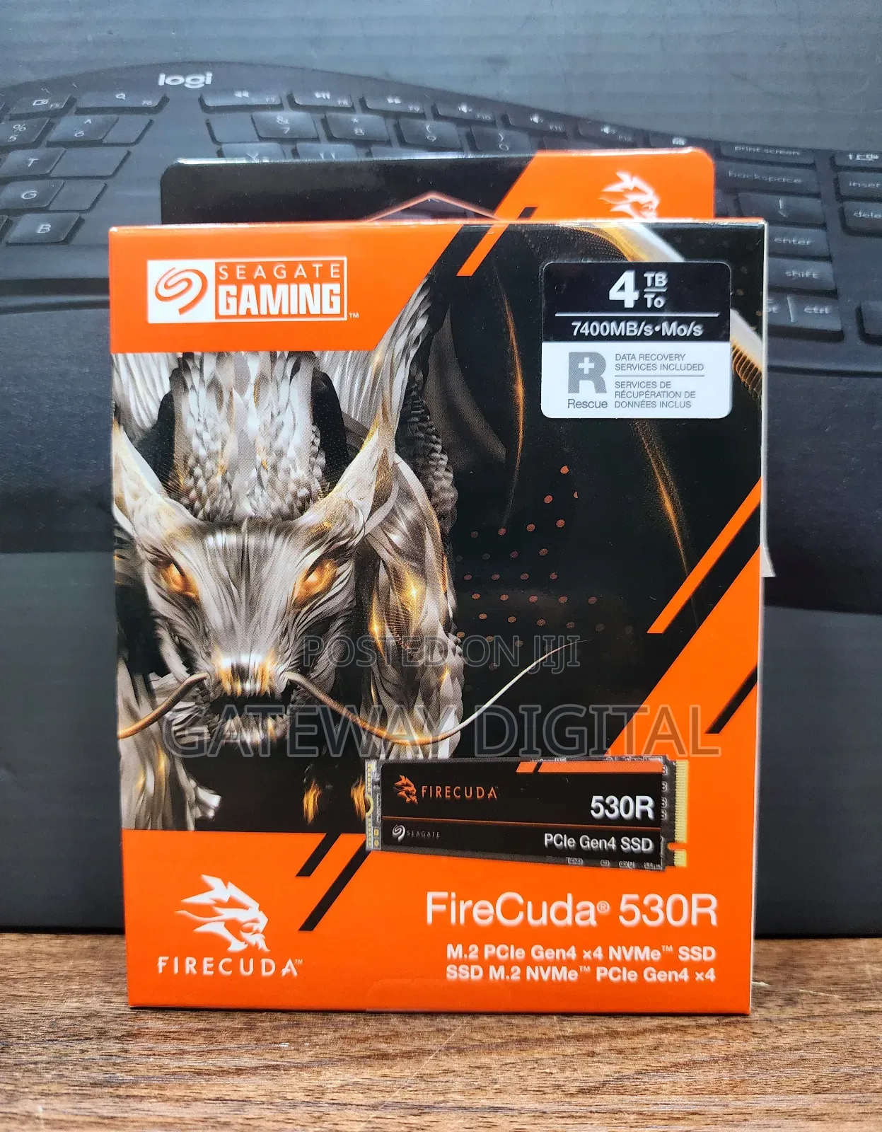 Seagate Firecuda 530r 4tb M.2 Pcie Gen4 Nvme SSD - 7300mb/S