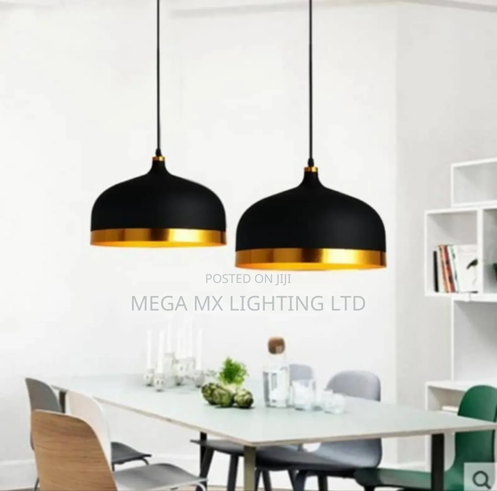 Black Gold Modern Copper Vintage Lights (33cm)