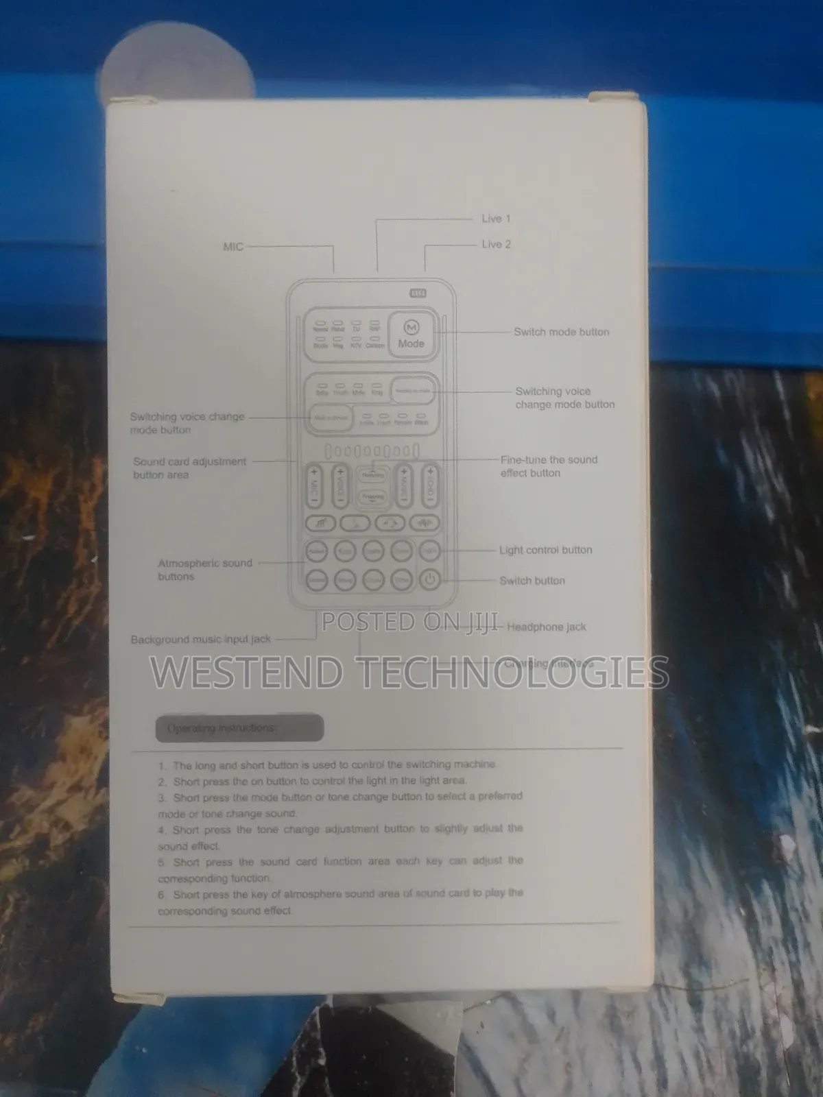 I9 Voice Changer Sound Card for Phones, Tablets, Pc Laptop