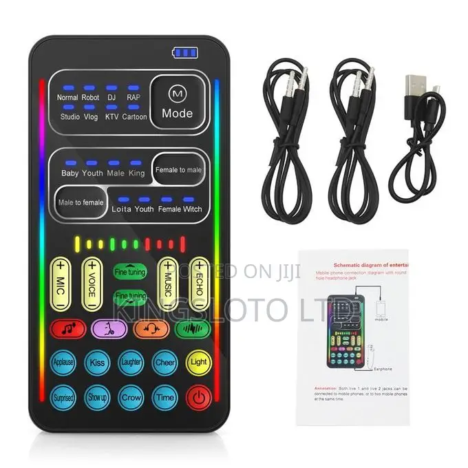 Voice Changer, Live Sound Card,
