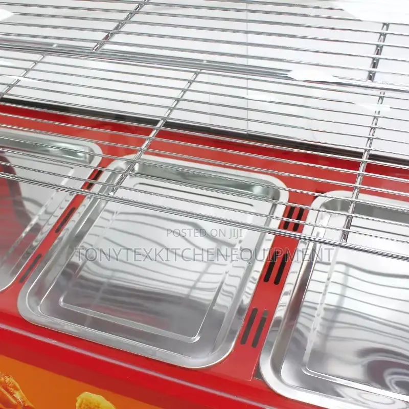 3plate Red Snacks Warmer