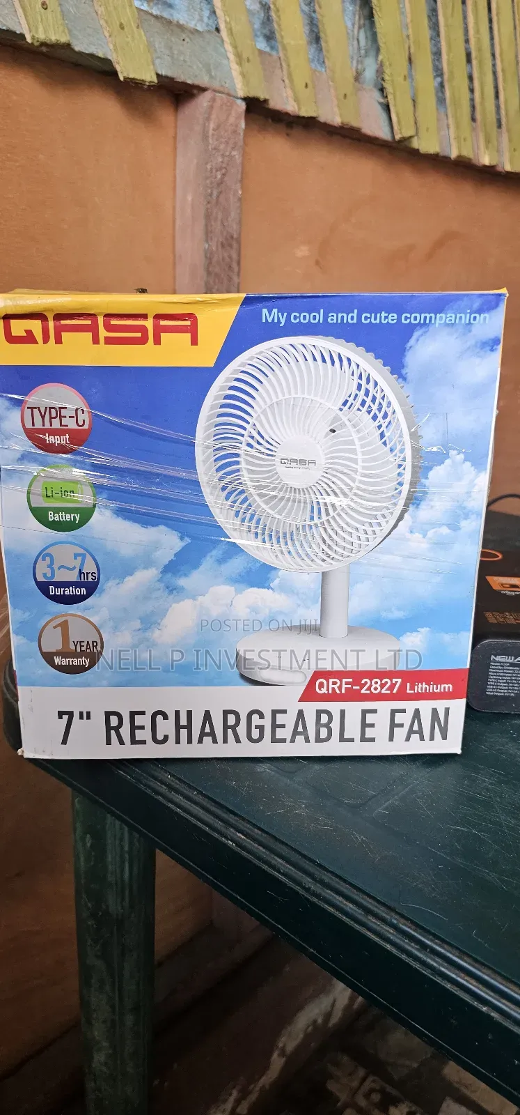 Rechargeable 7inches Qasa Fan