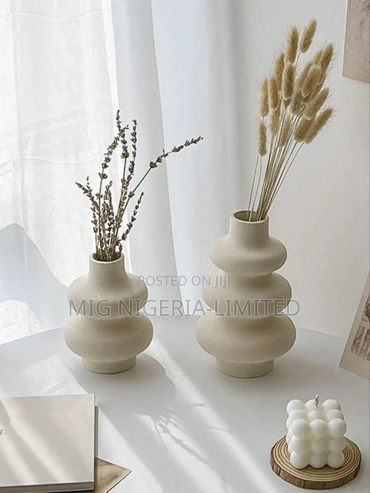 Modern Ceramic Vase Table Flowers Decor