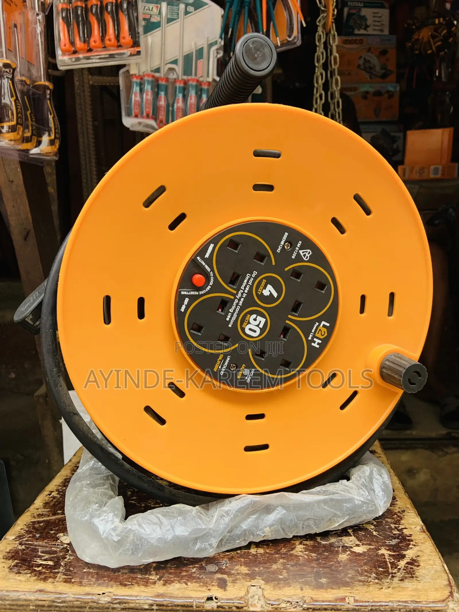 Extension Cable Reel 4socket (1.5mm X 50meters)