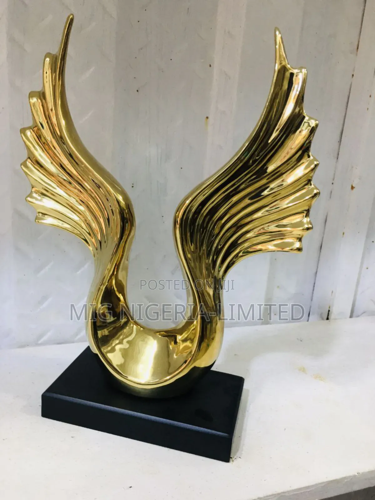 African Woman Resin Sculpture Figurine Statue Home Deco