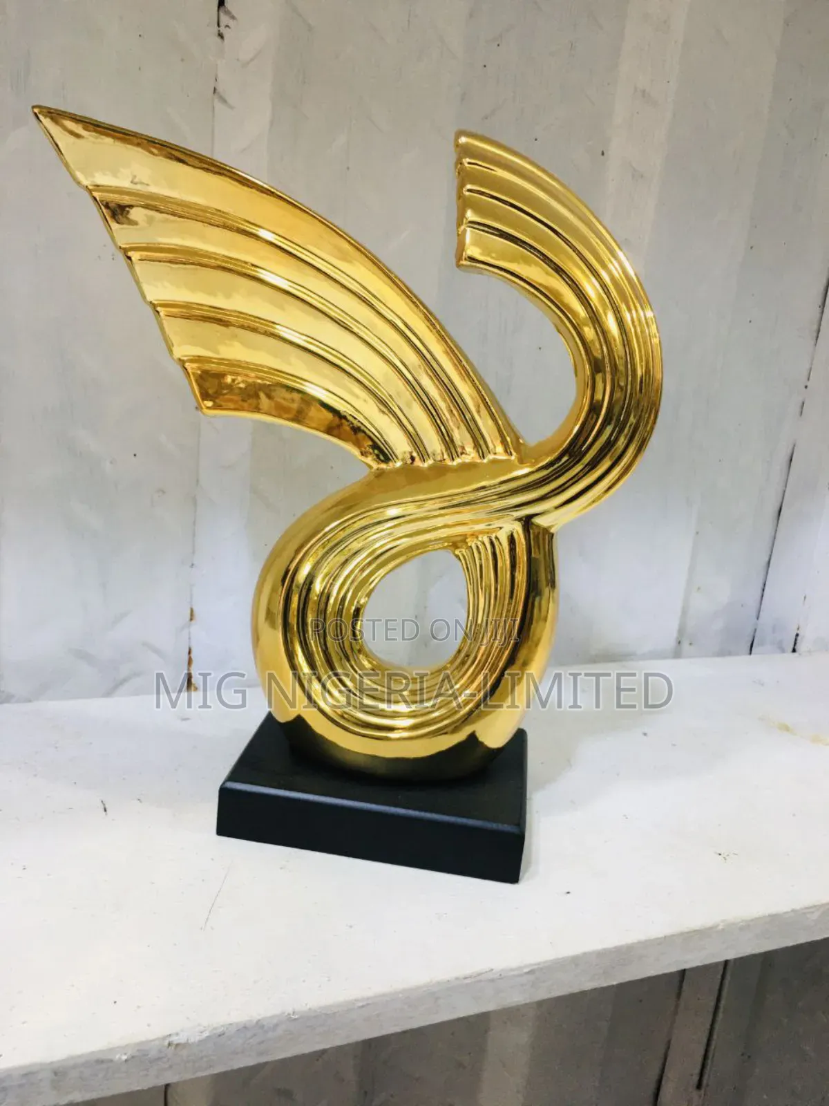 African Woman Resin Sculpture Figurine Statue Home Deco