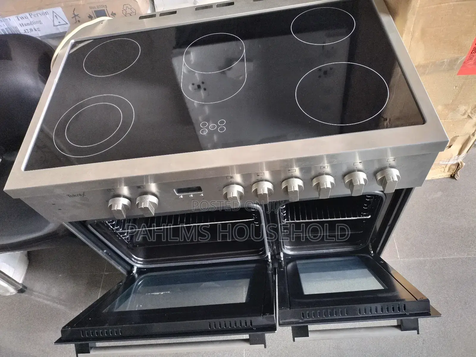 90cm 5 Burner Electric Hotplate With Double Door Oven|Grill
