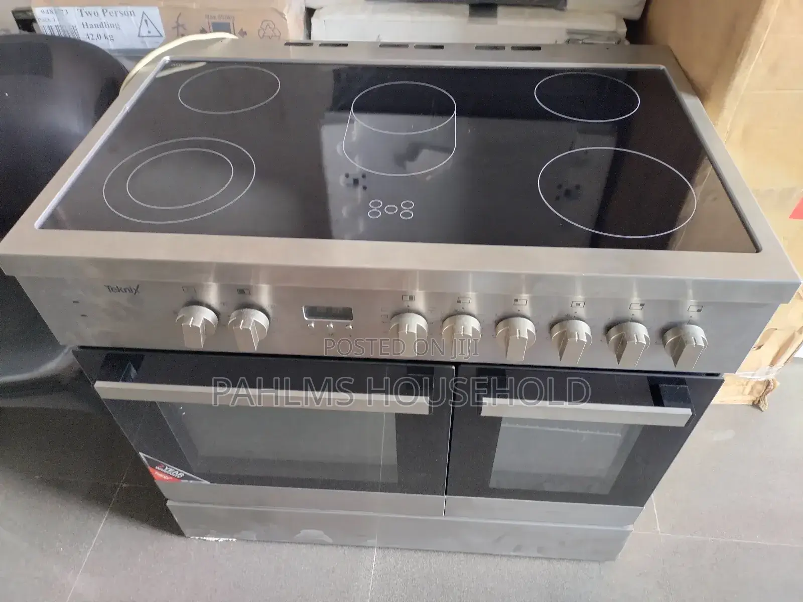 90cm 5 Burner Electric Hotplate With Double Door Oven|Grill