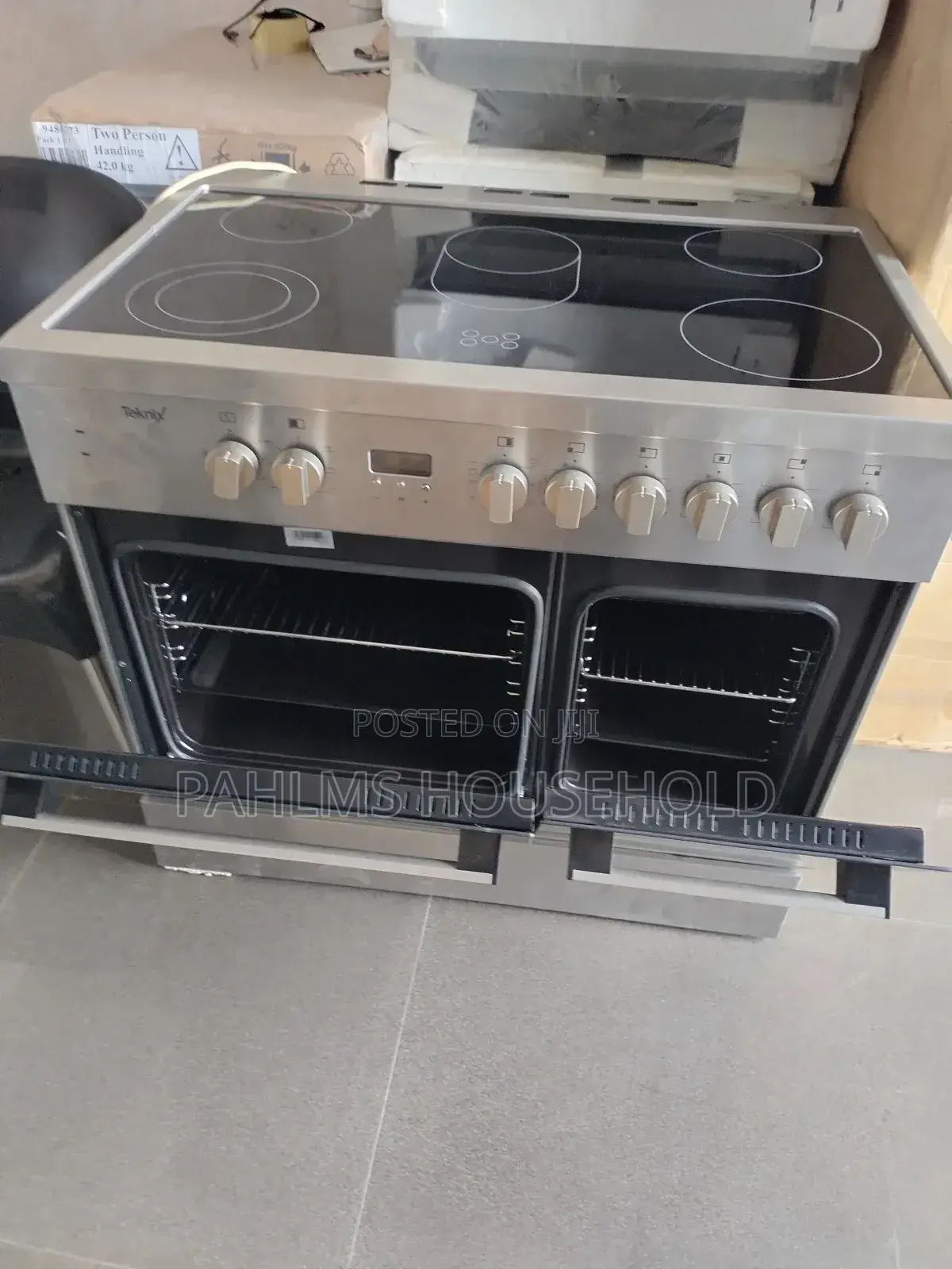 90cm 5 Burner Electric Hotplate With Double Door Oven|Grill
