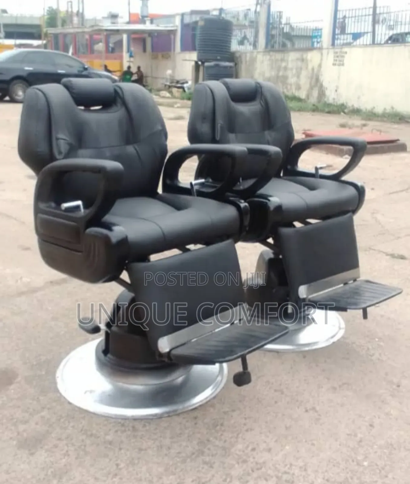 Imported Executive Salon Rolling Recliner Barber Chair