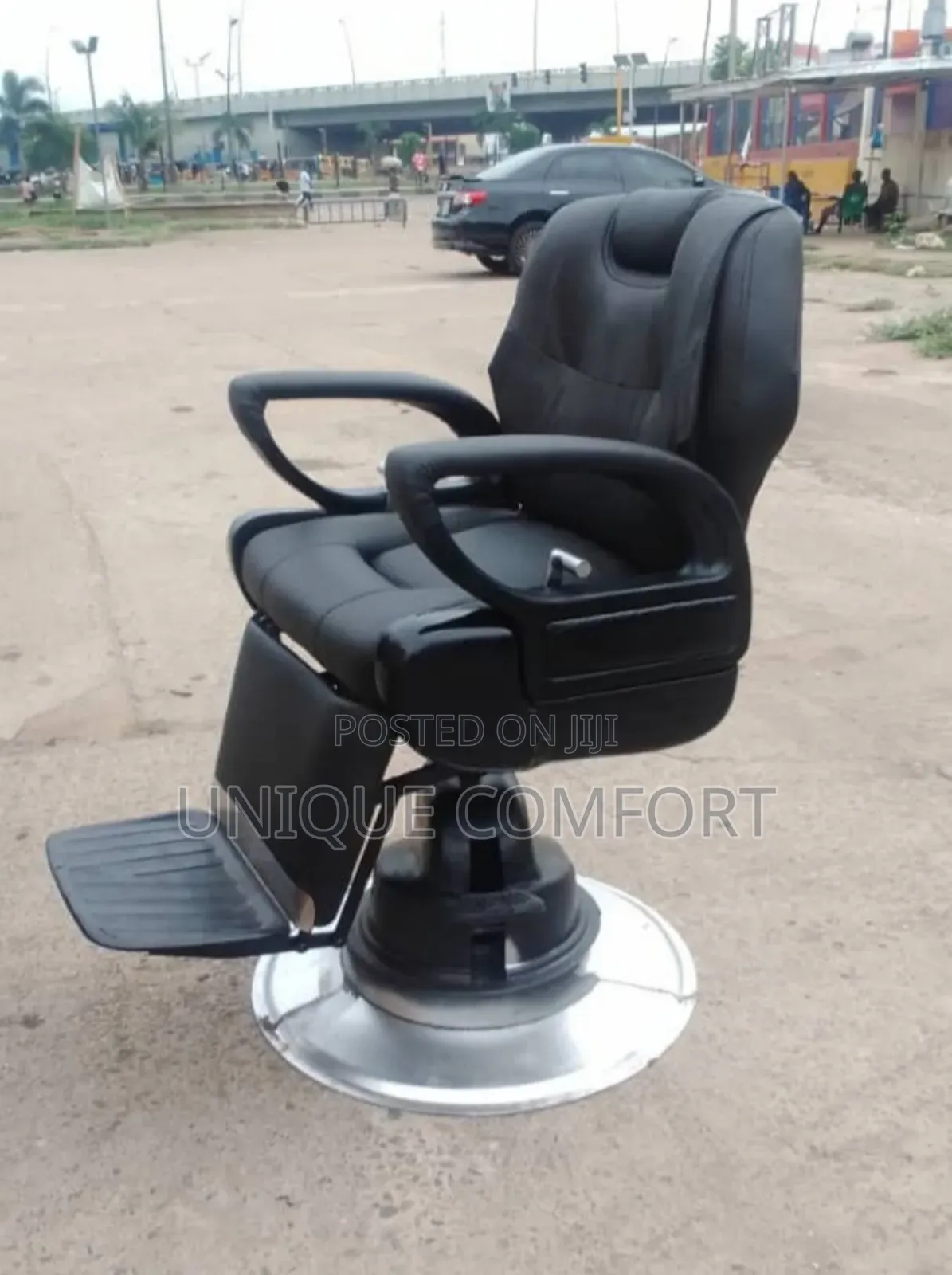 Imported Executive Salon Rolling Recliner Barber Chair